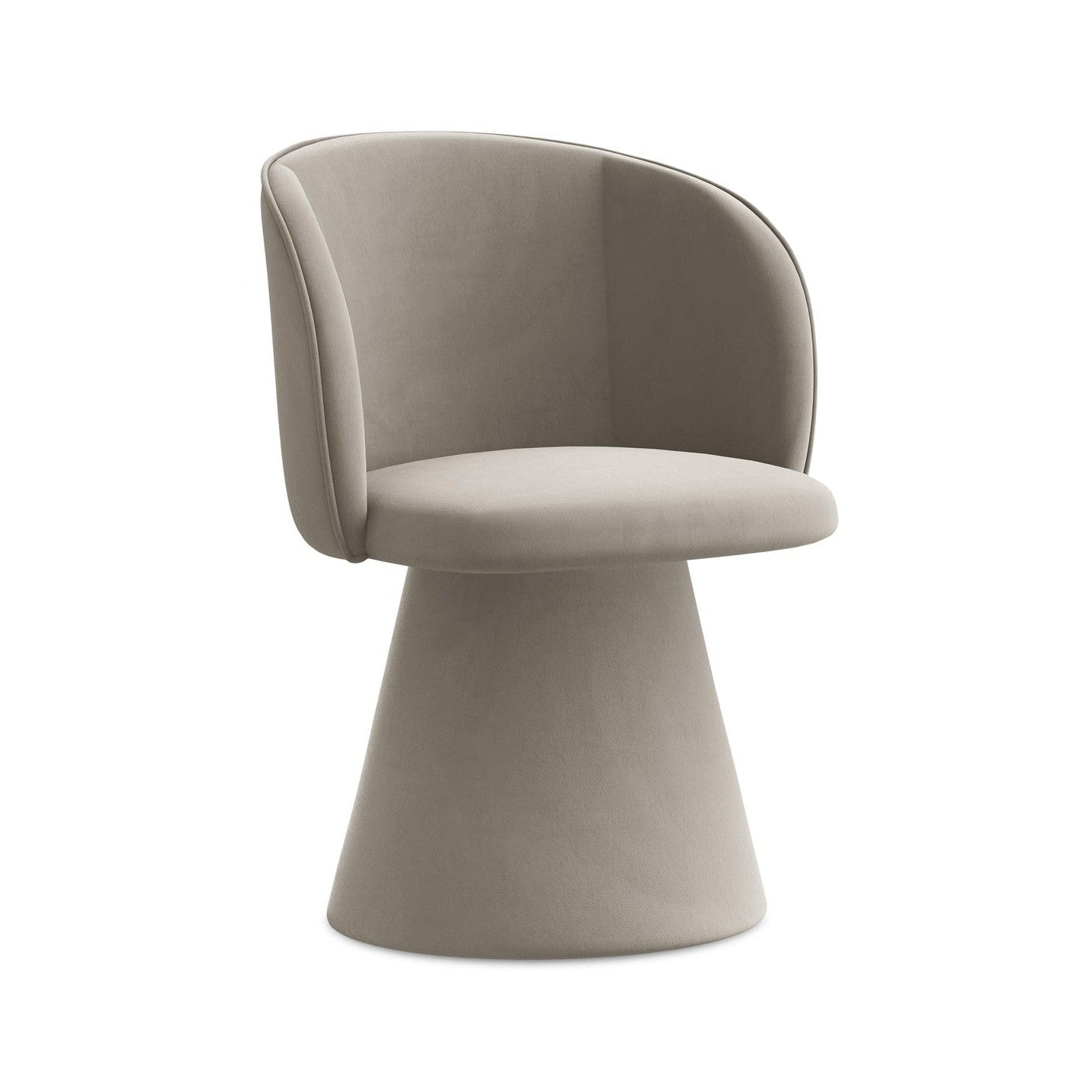 Samtstuhl MAIA taupe