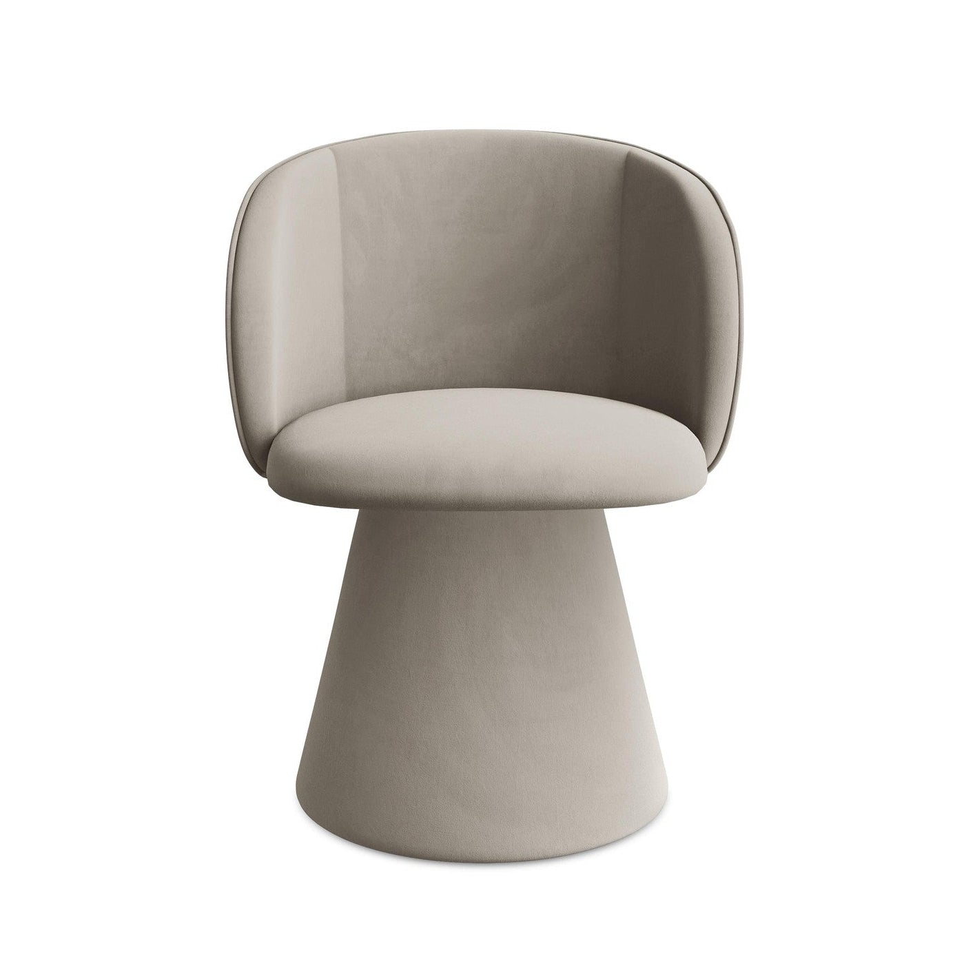 Samtstuhl MAIA taupe