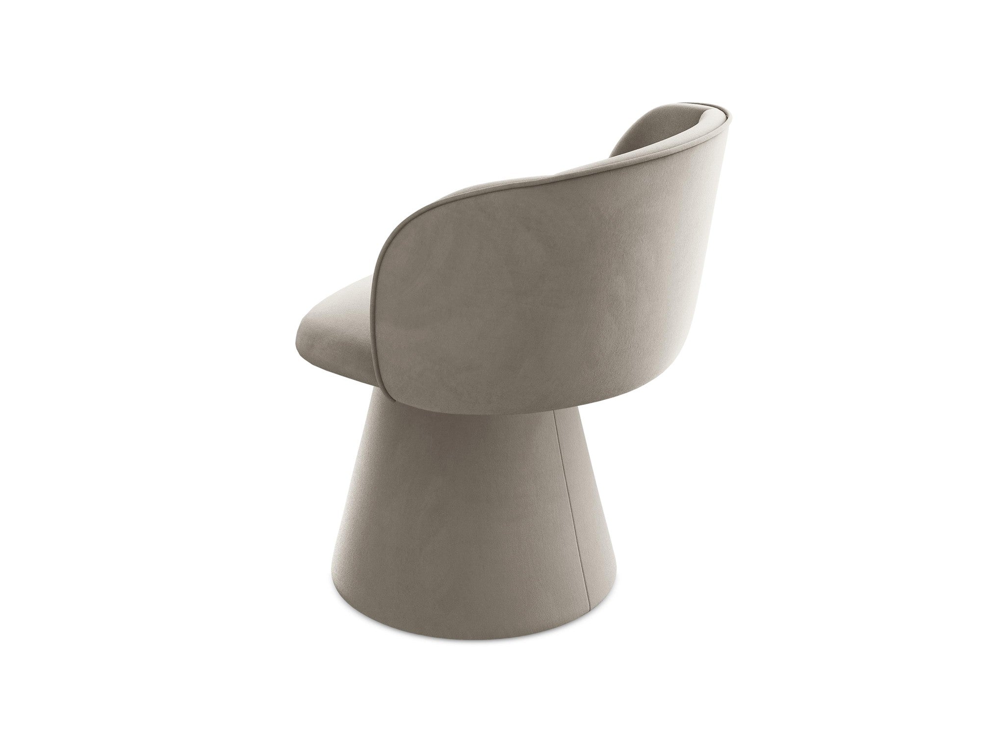 Samtstuhl MAIA taupe