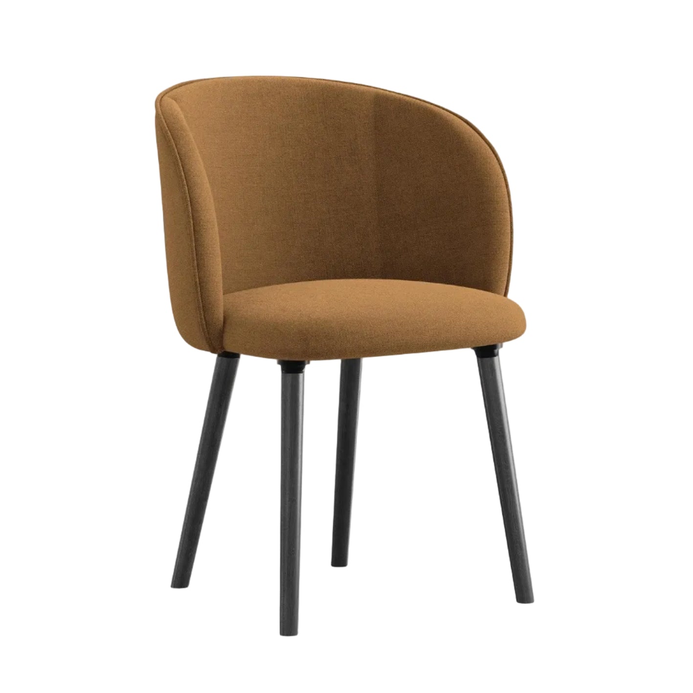 MAIA Chair in Terracotta with Black Oak Base