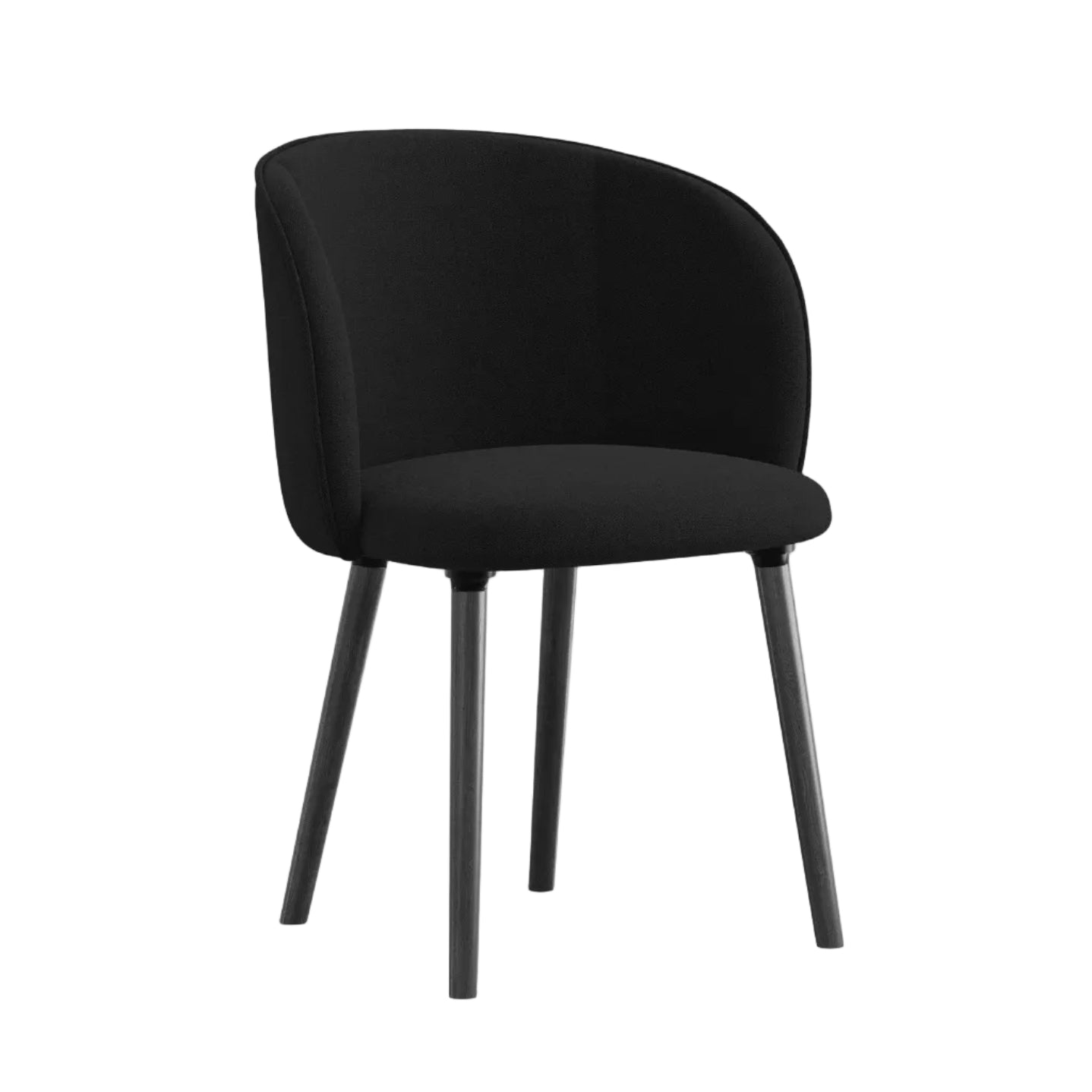 MAIA Chair black with black oak base