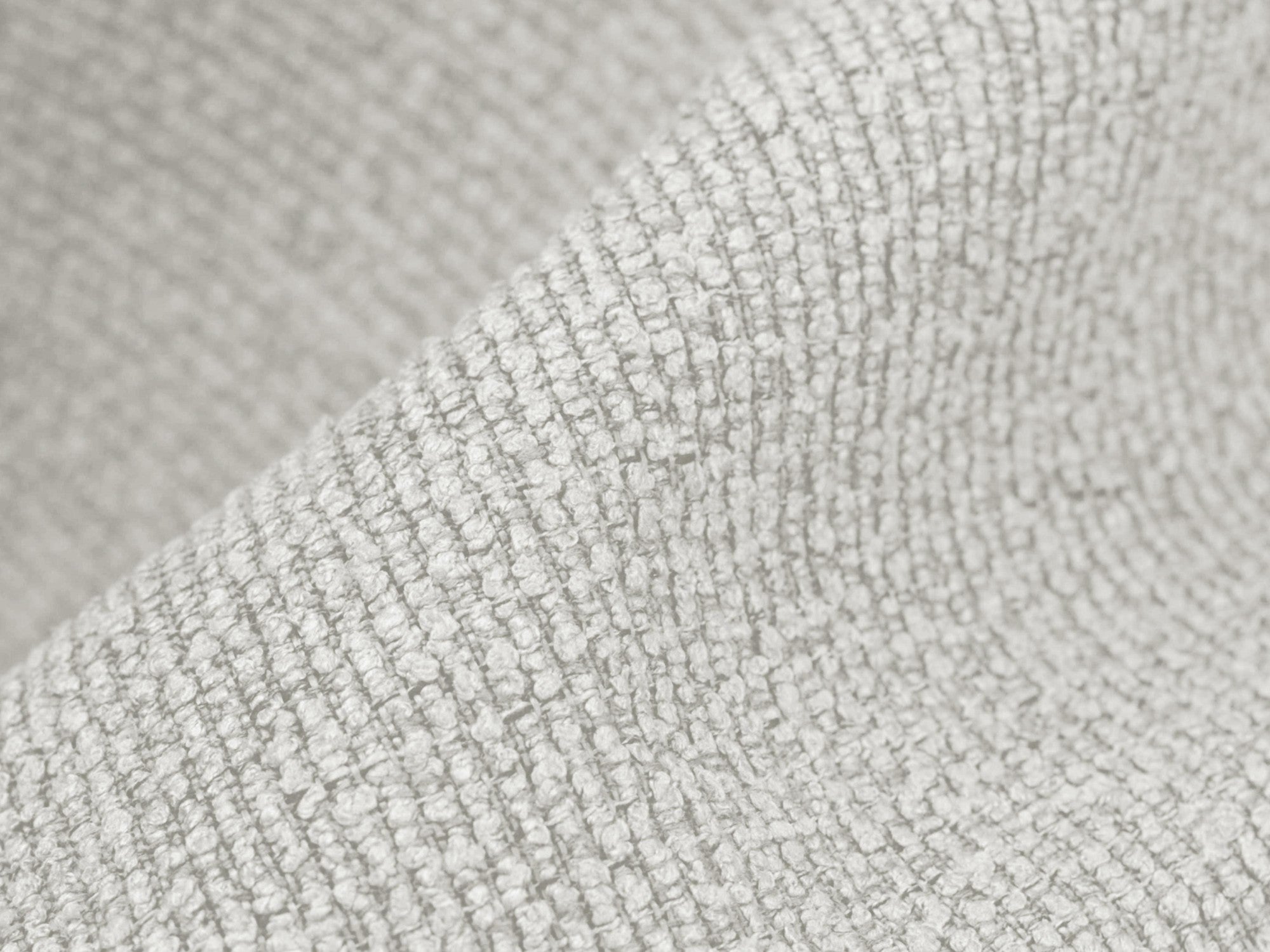 MAIA Chair in White Boucle with Black Oak Base