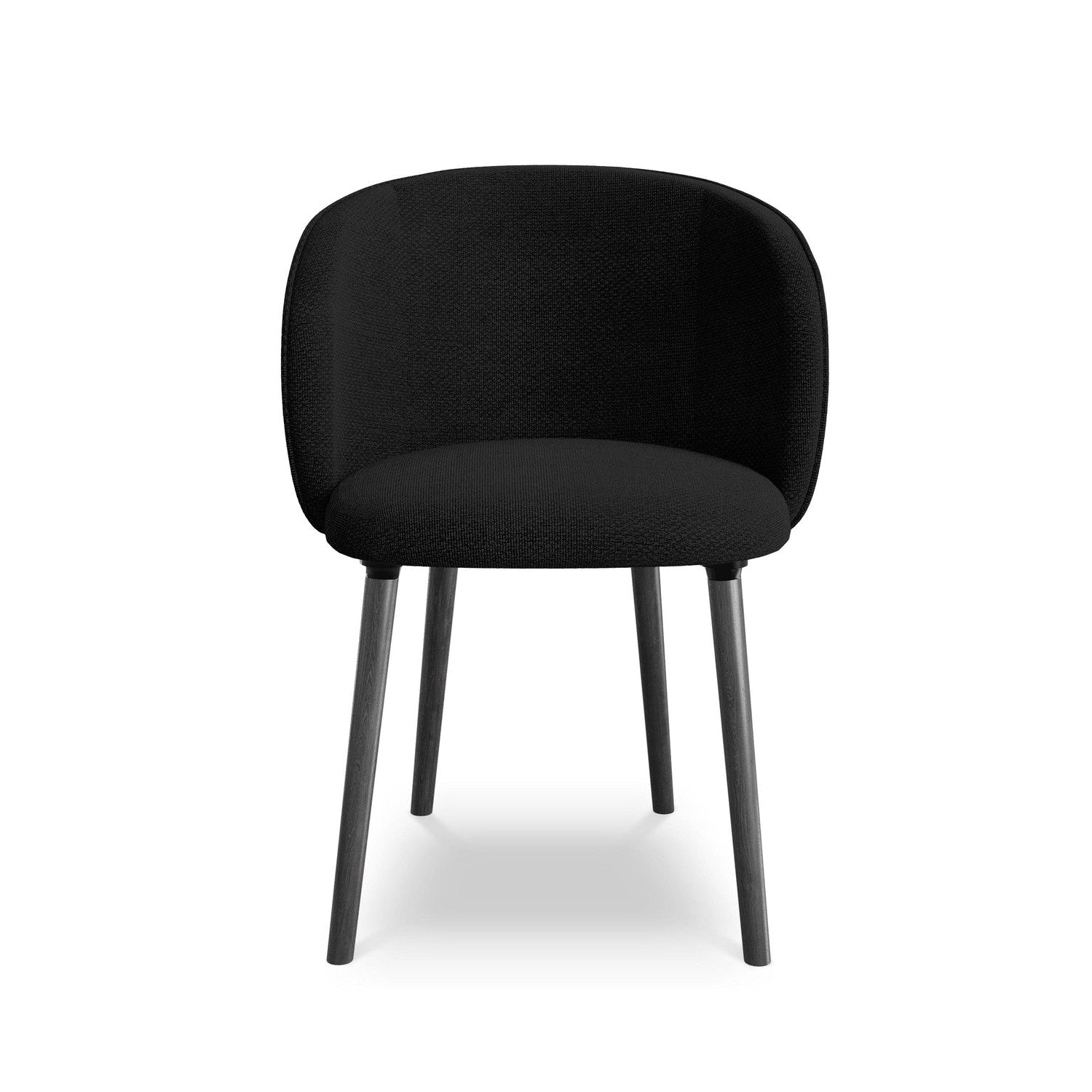 MAIA Chair black boucle with black oak base