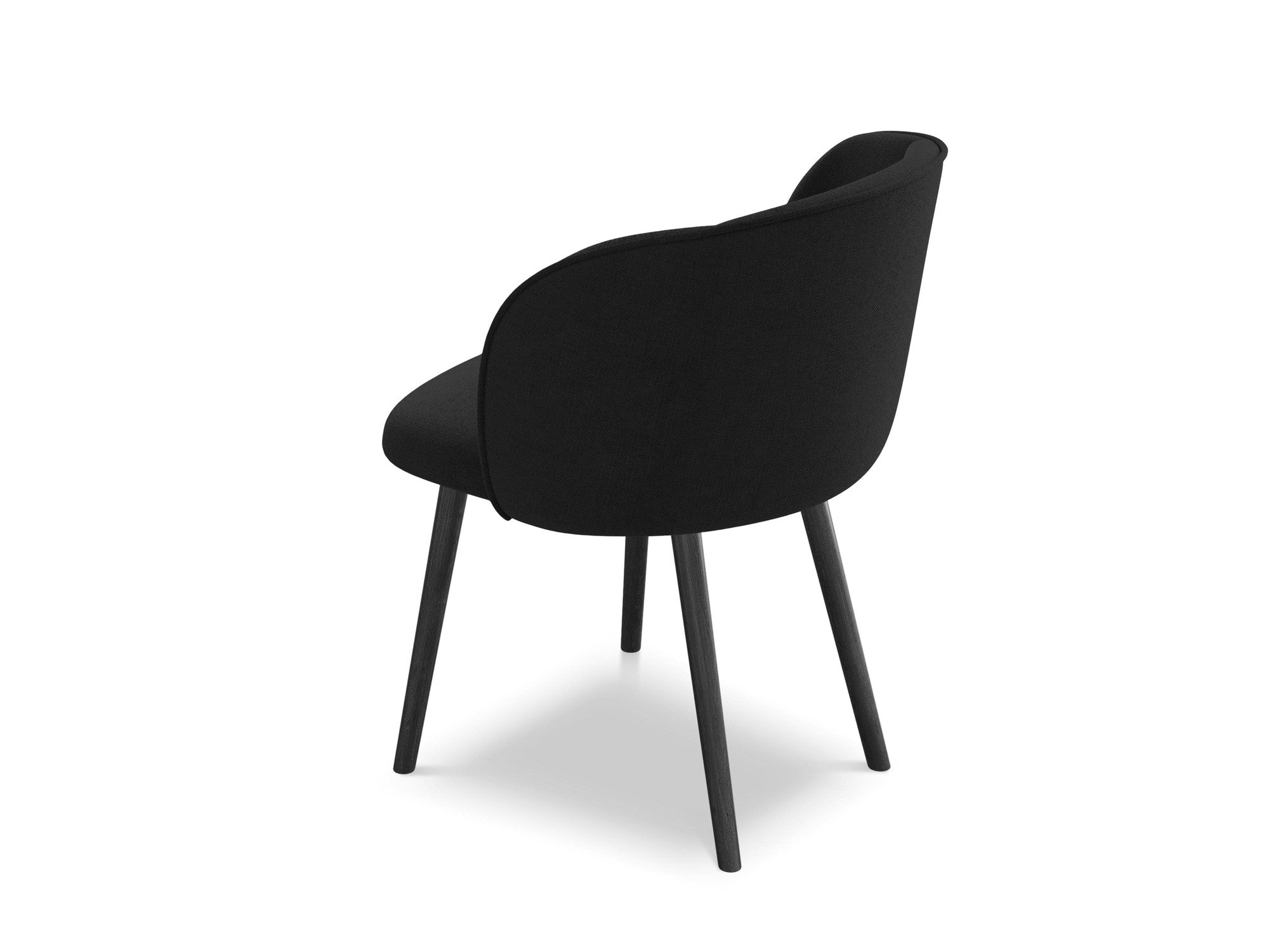 MAIA Chair black with black oak base
