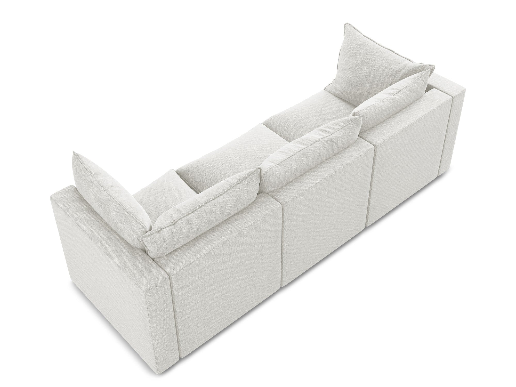 Sofa 3-Sitzer MANAO weiß Boucle