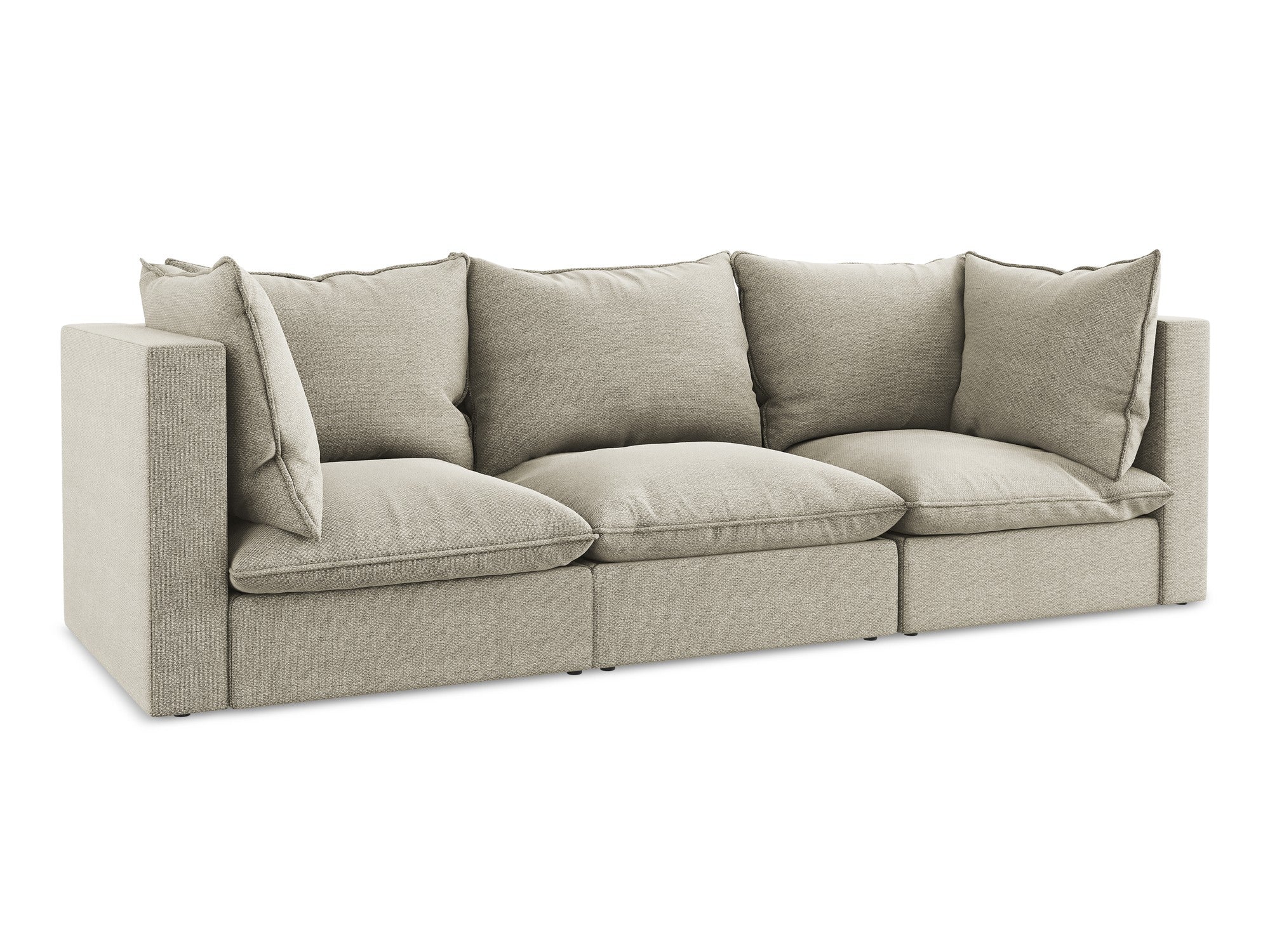 Sofa 3-Sitzer MANAO taupe Boucle