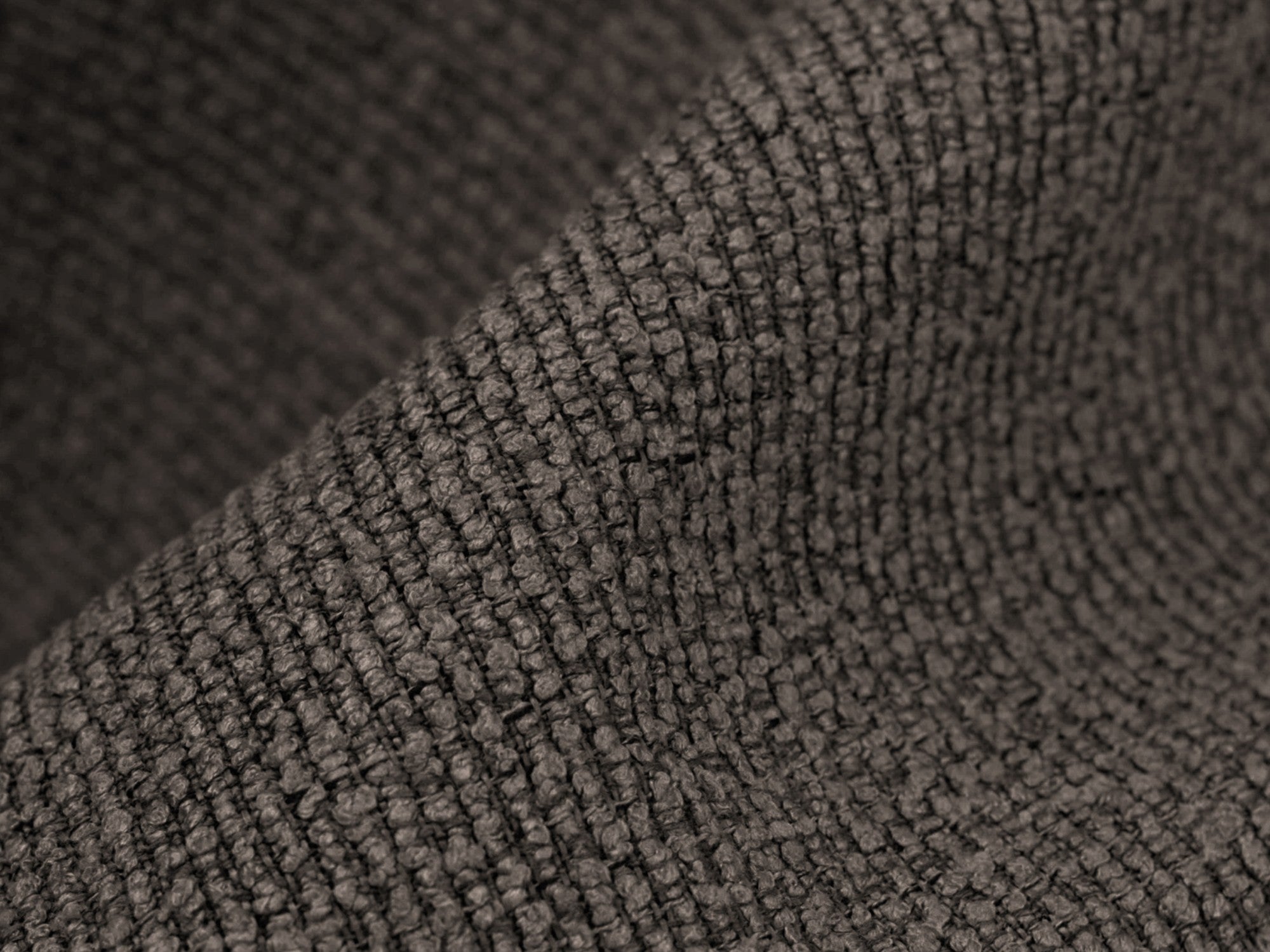 Sofa 3-sitzig MANAO schokoladenfarbener Boucle