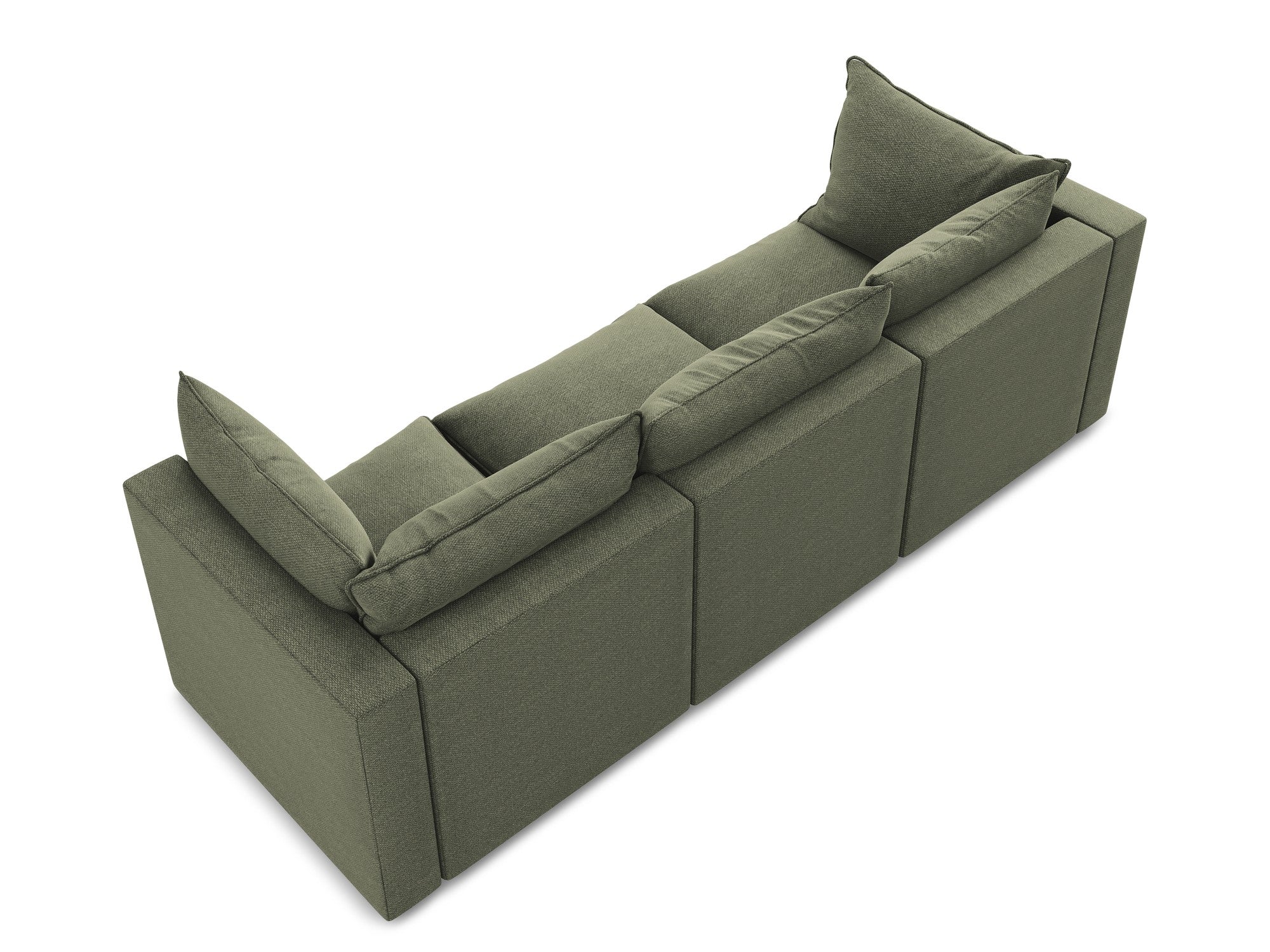 Sofa 3-sitzig MANAO olivgrün Boucle