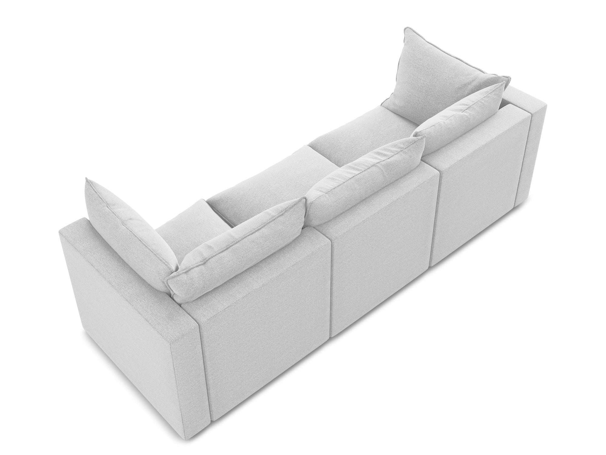 Sofa 3-Sitzer MANAO silberner Boucle