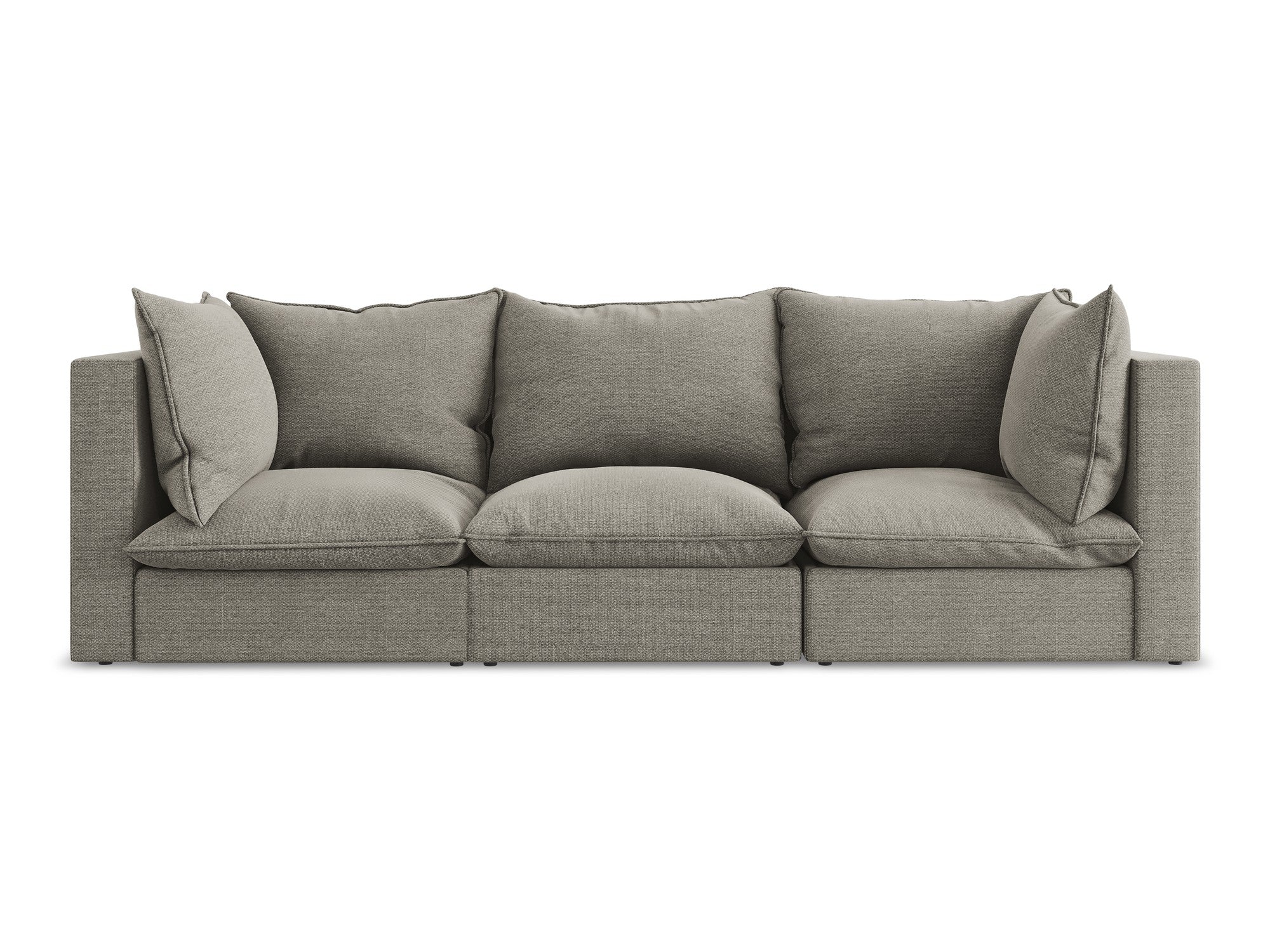 Sofa 3-Sitzer MANAO grauer Boucle