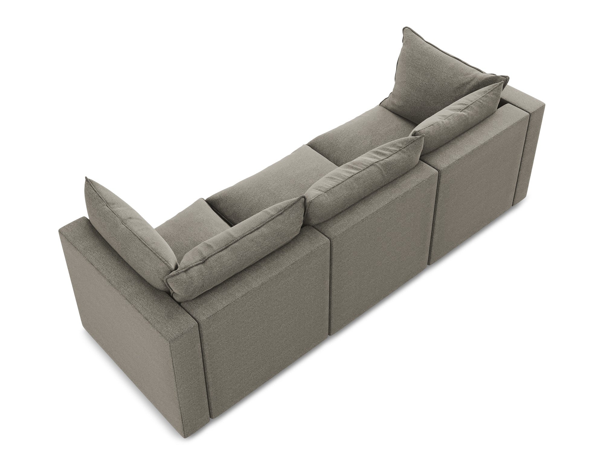 Sofa 3-Sitzer MANAO grauer Boucle