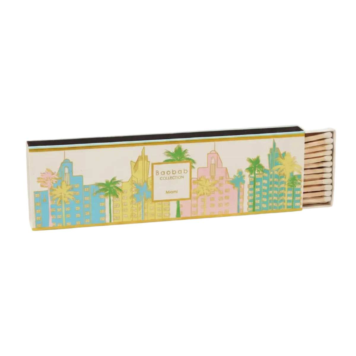Streichholzschachtel MATCHES MY FIRST BAOBAB MIAMI pastell