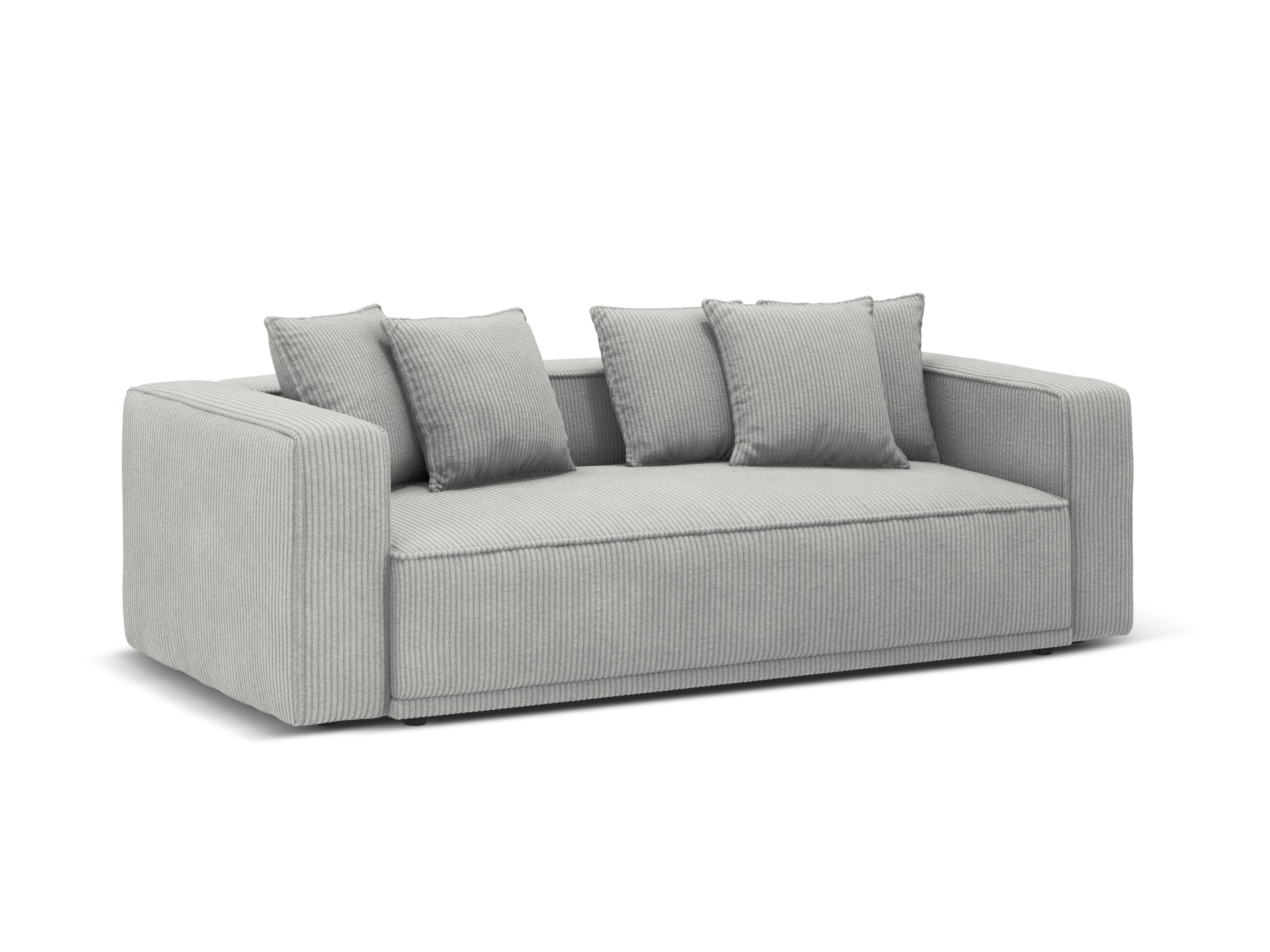 Sofa z funkcją spania RIBES szary sztruks