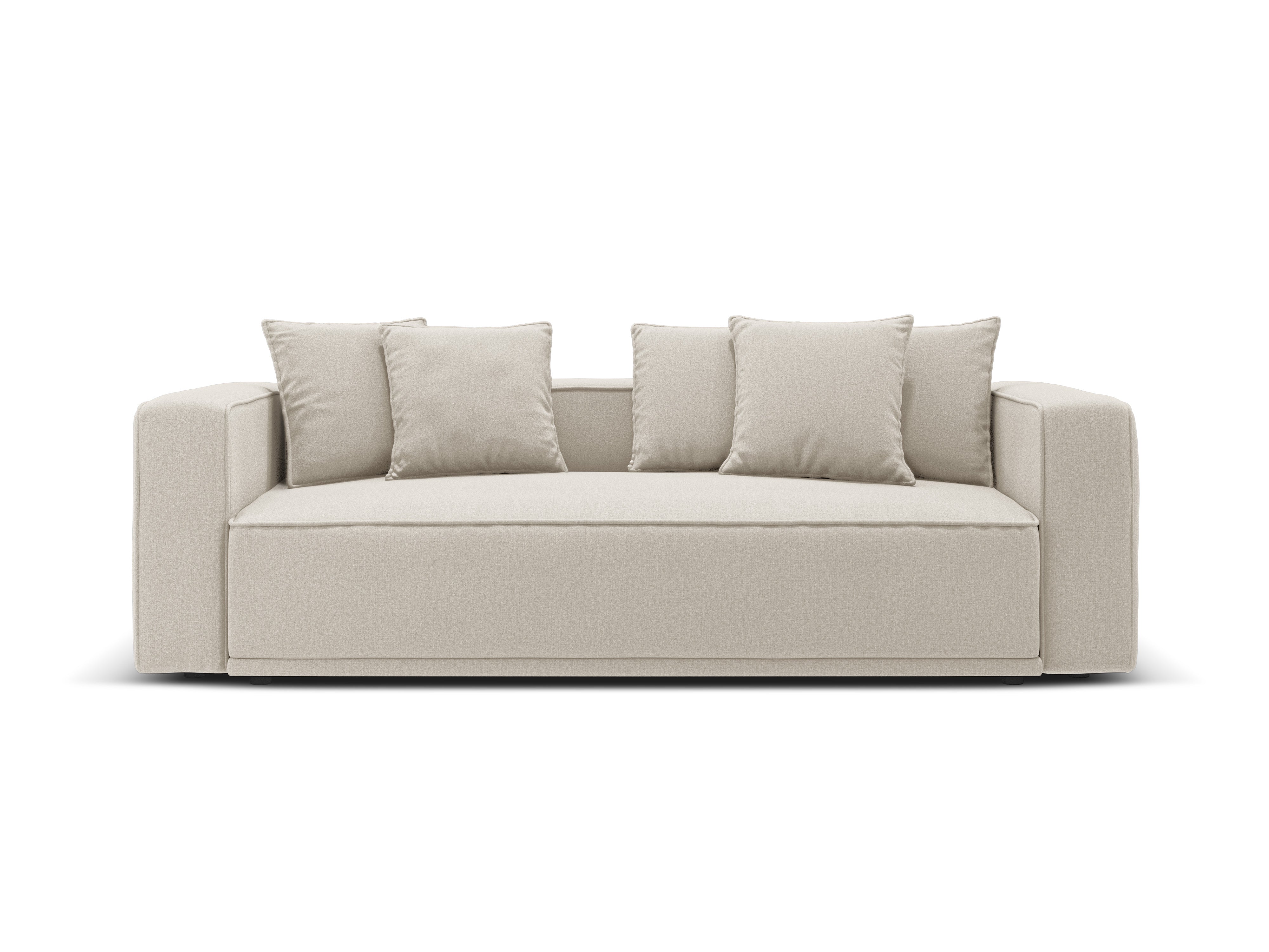 Sofa z funkcją spania RIBES beżowy szenil