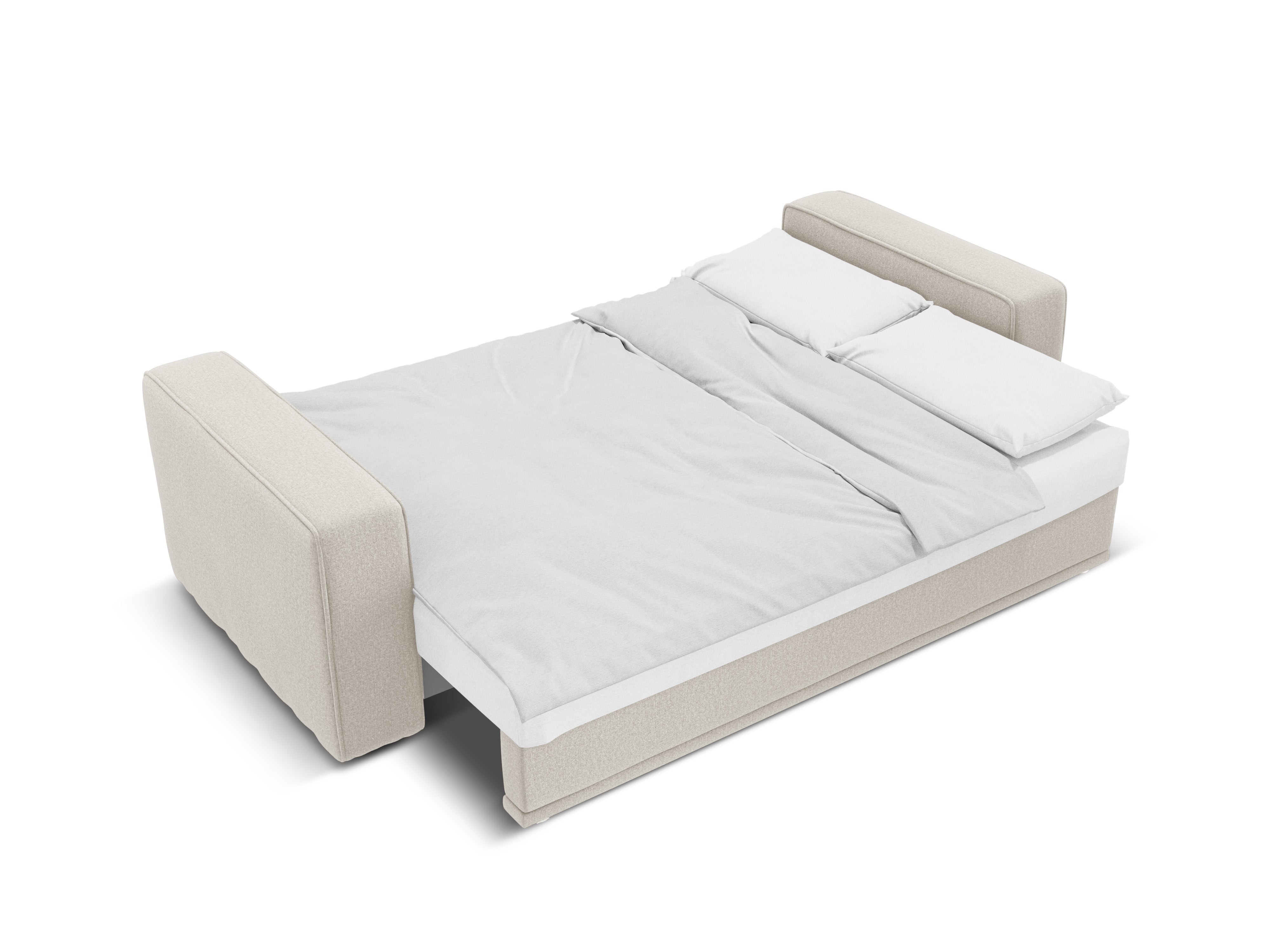 Sofa z funkcją spania RIBES beżowy szenil