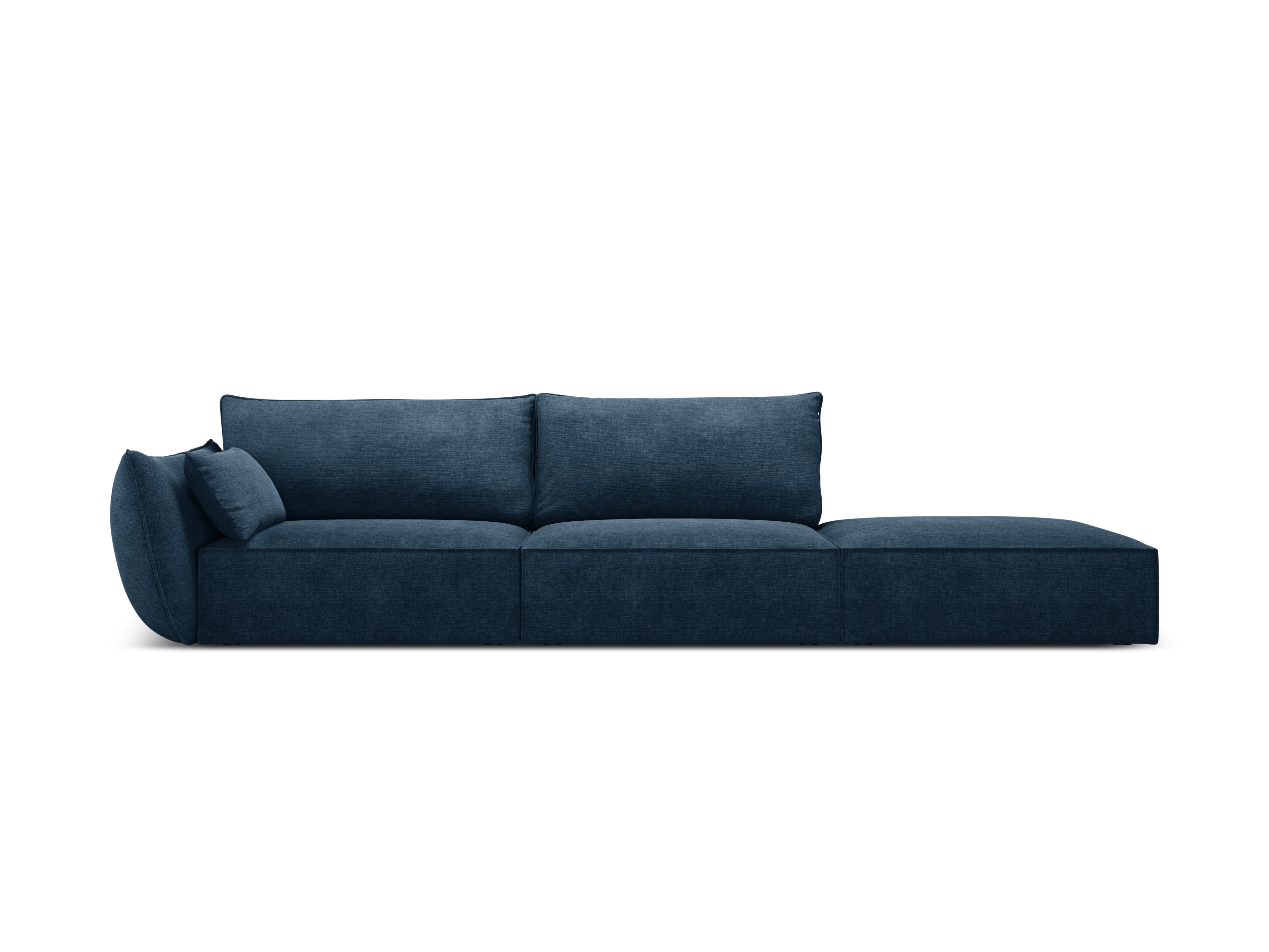 Sofa im Sofa -Stoff des rechten Handes Open Vanda Royal Granat