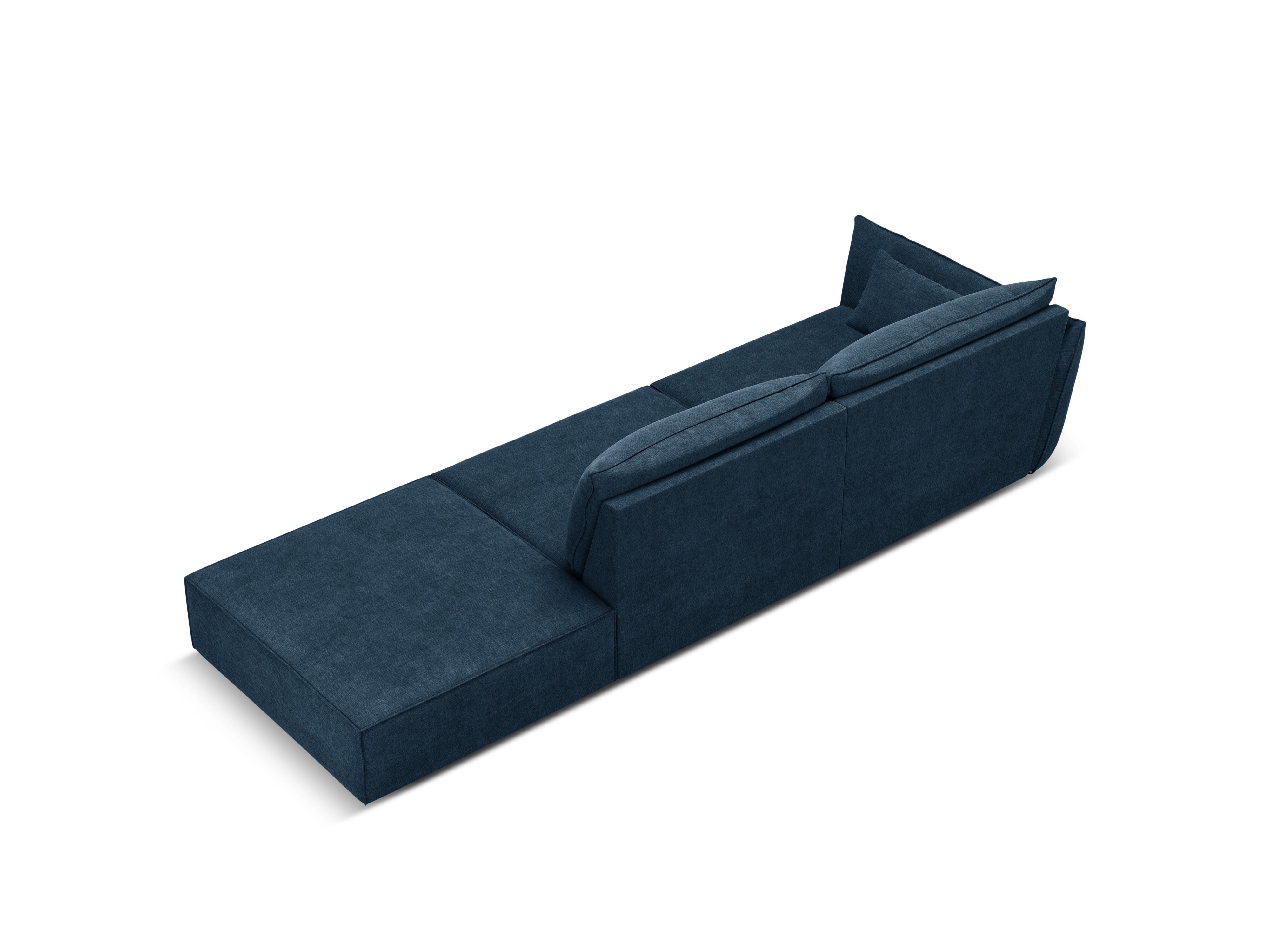 Sofa im Sofa -Stoff des rechten Handes Open Vanda Royal Granat