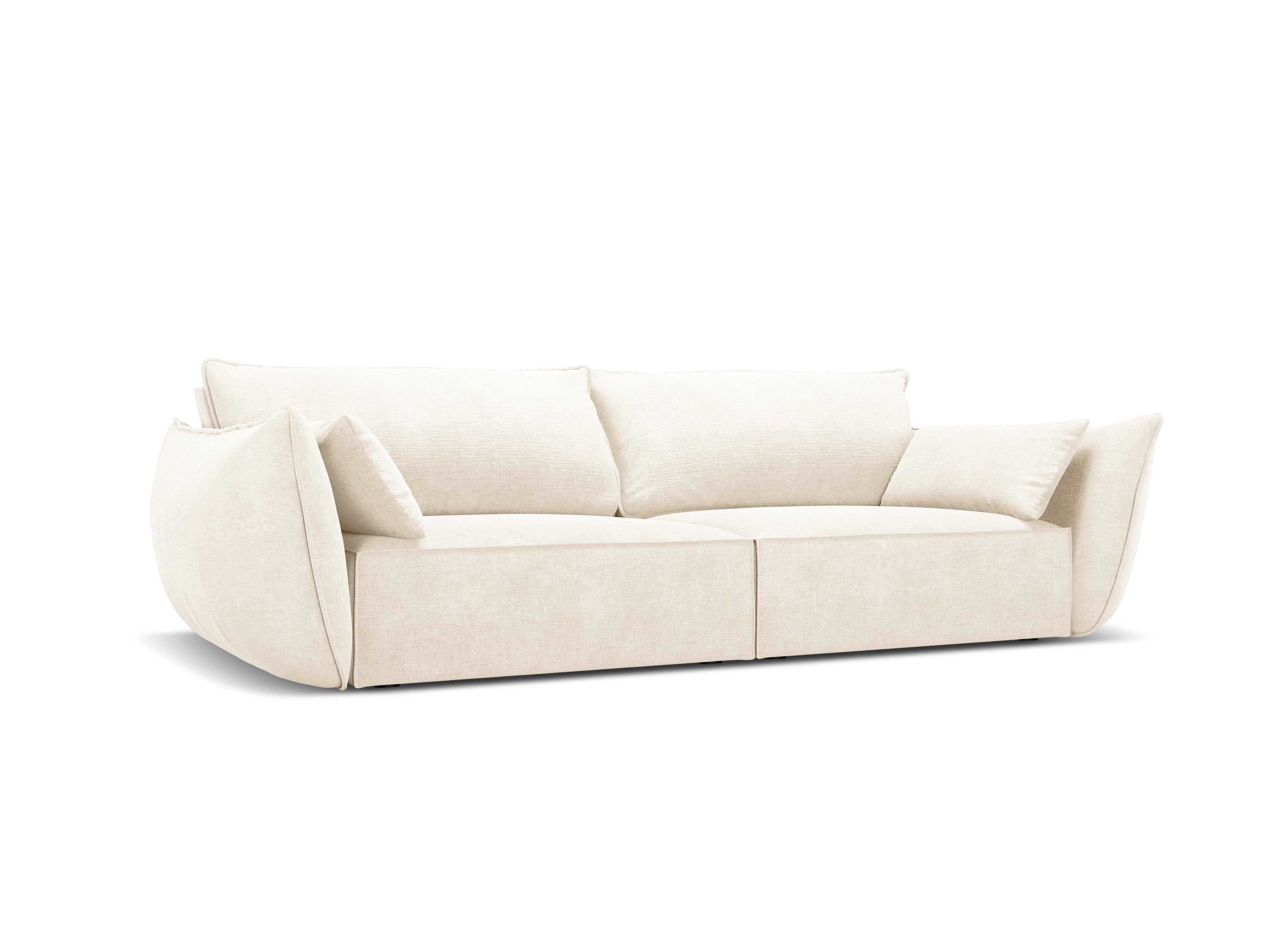 Sofa im sielilianischen Stoff des 3. Vanda Jasnobeżowy