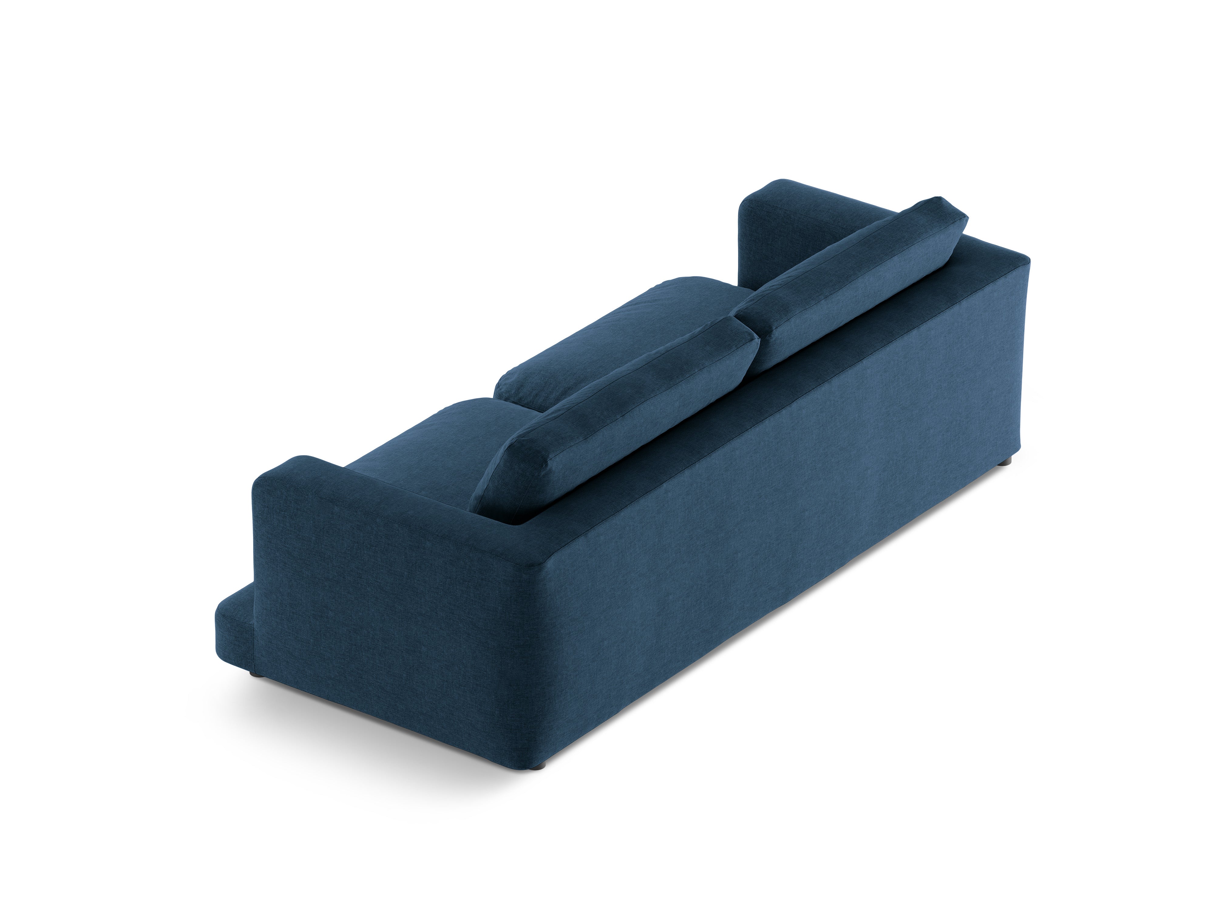 3-seater Sofa DAPHNE dark blue chenille