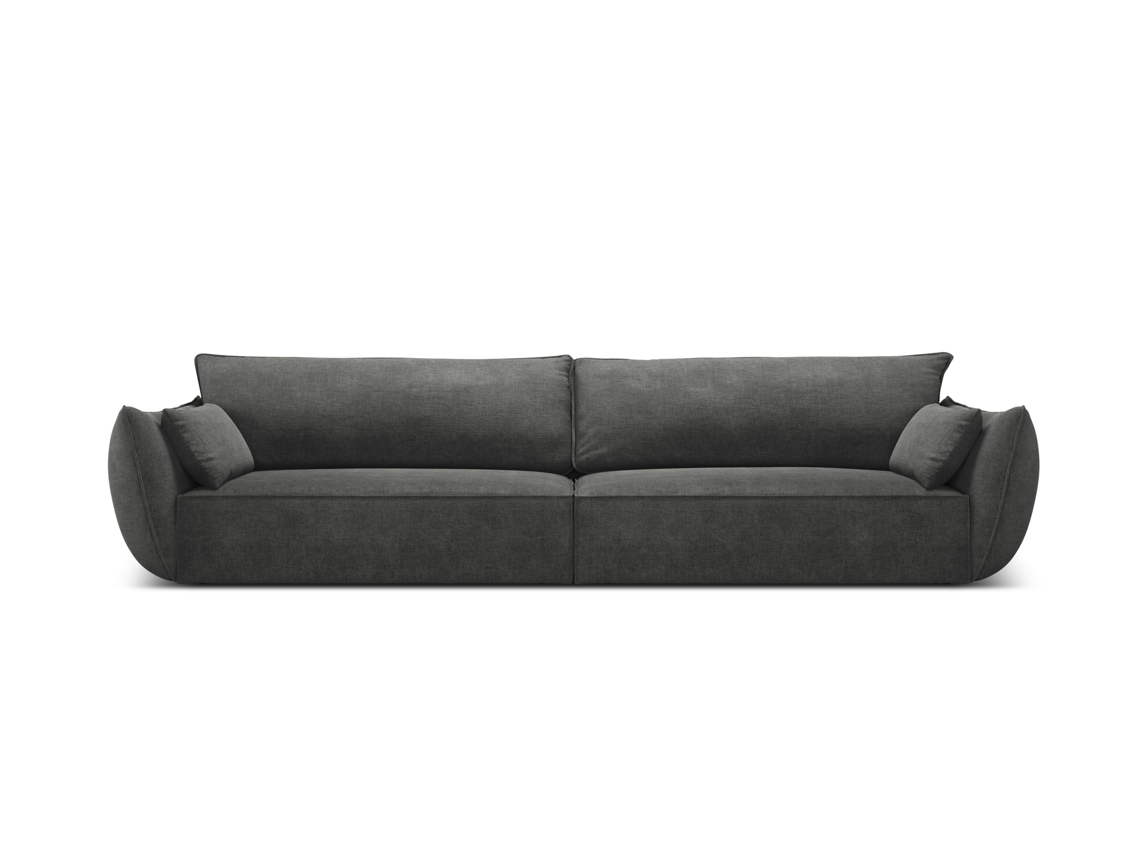 Sofa im Sofa Stoff aus 4-Personen Vanda Dunkelgrau