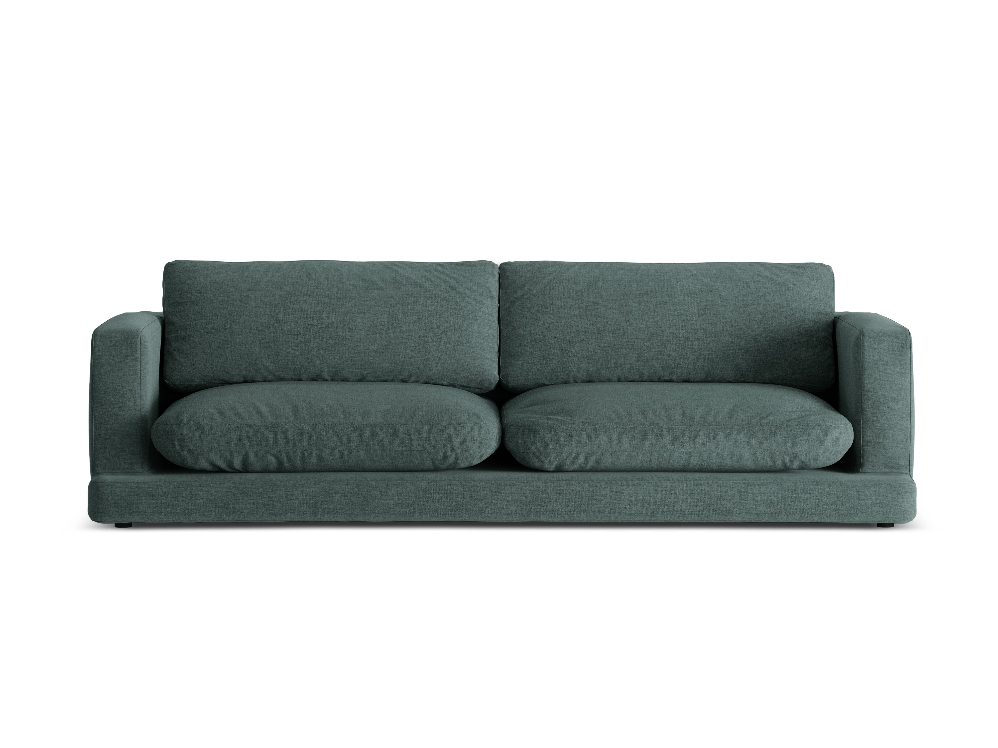 Sofa für 4 Personen DAPHNE meergrün Chenille