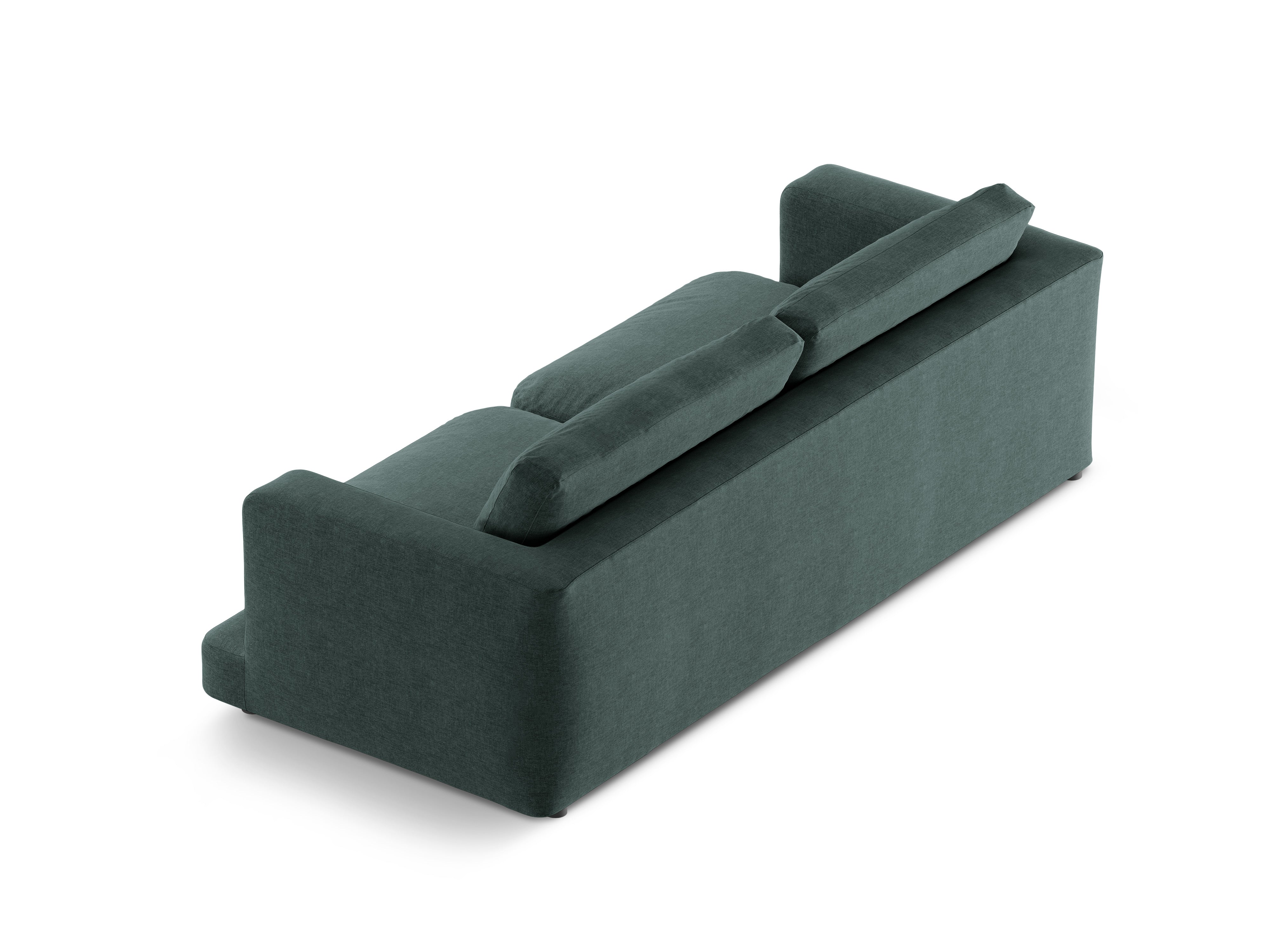 Sofa für 4 Personen DAPHNE meergrün Chenille