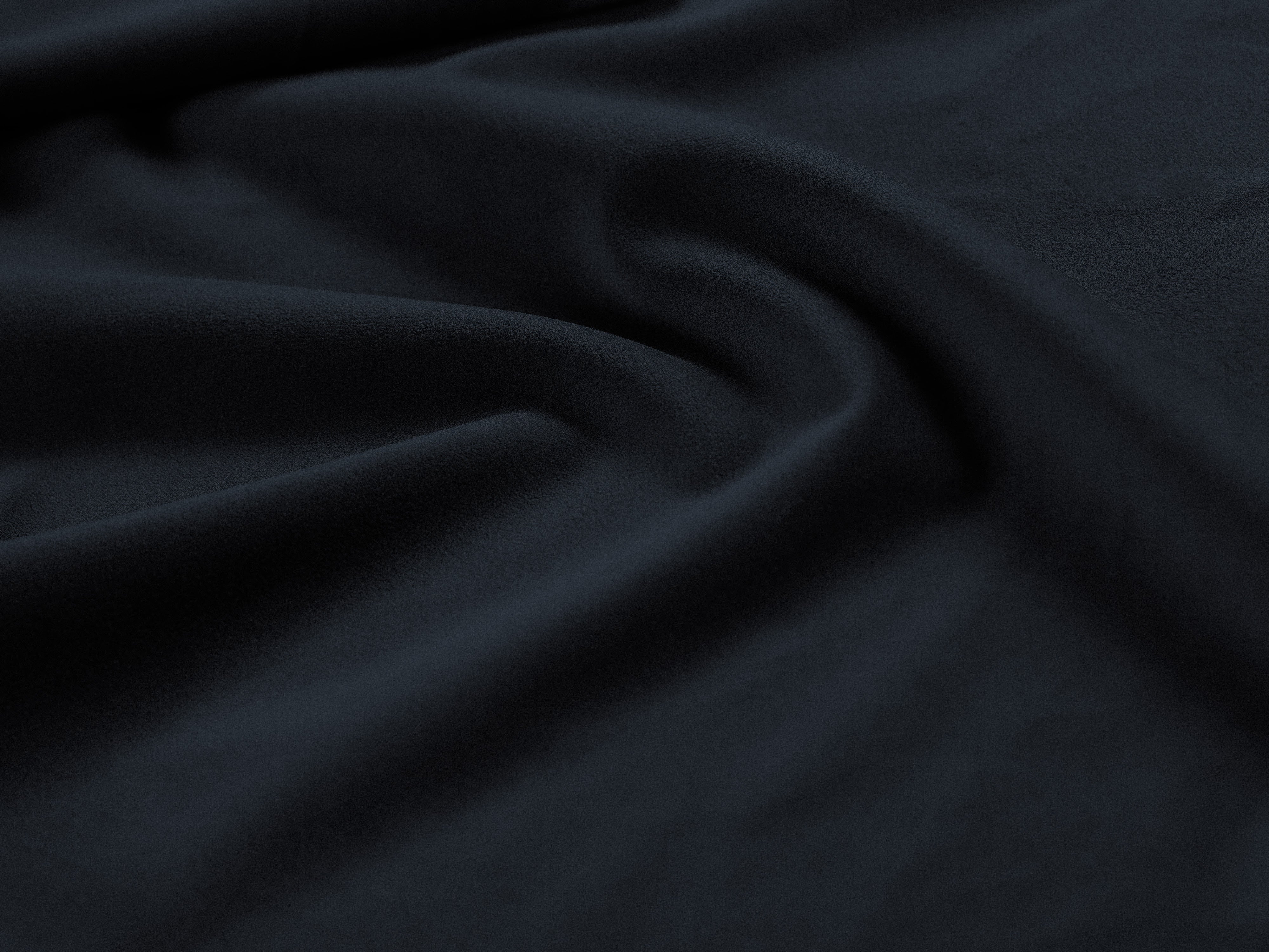 Velvet sofa for 4 people DAPHNE navy blue