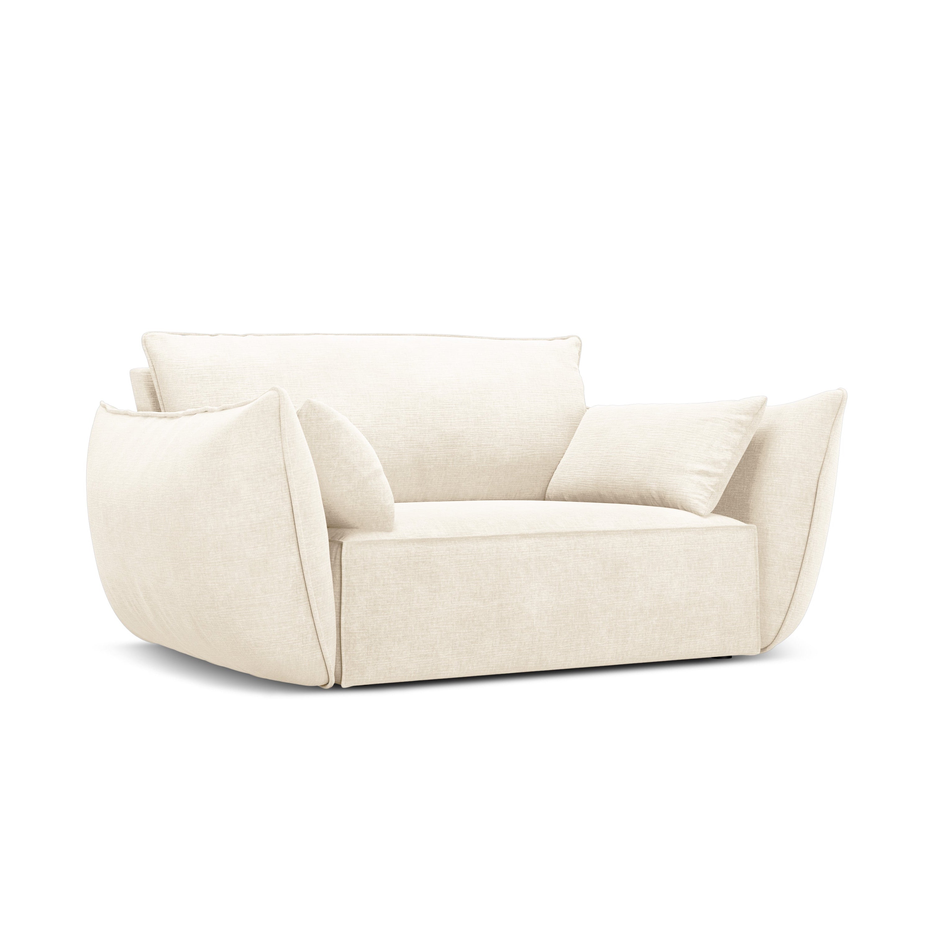 Sessel im hellen beige Szenil -Stoff
