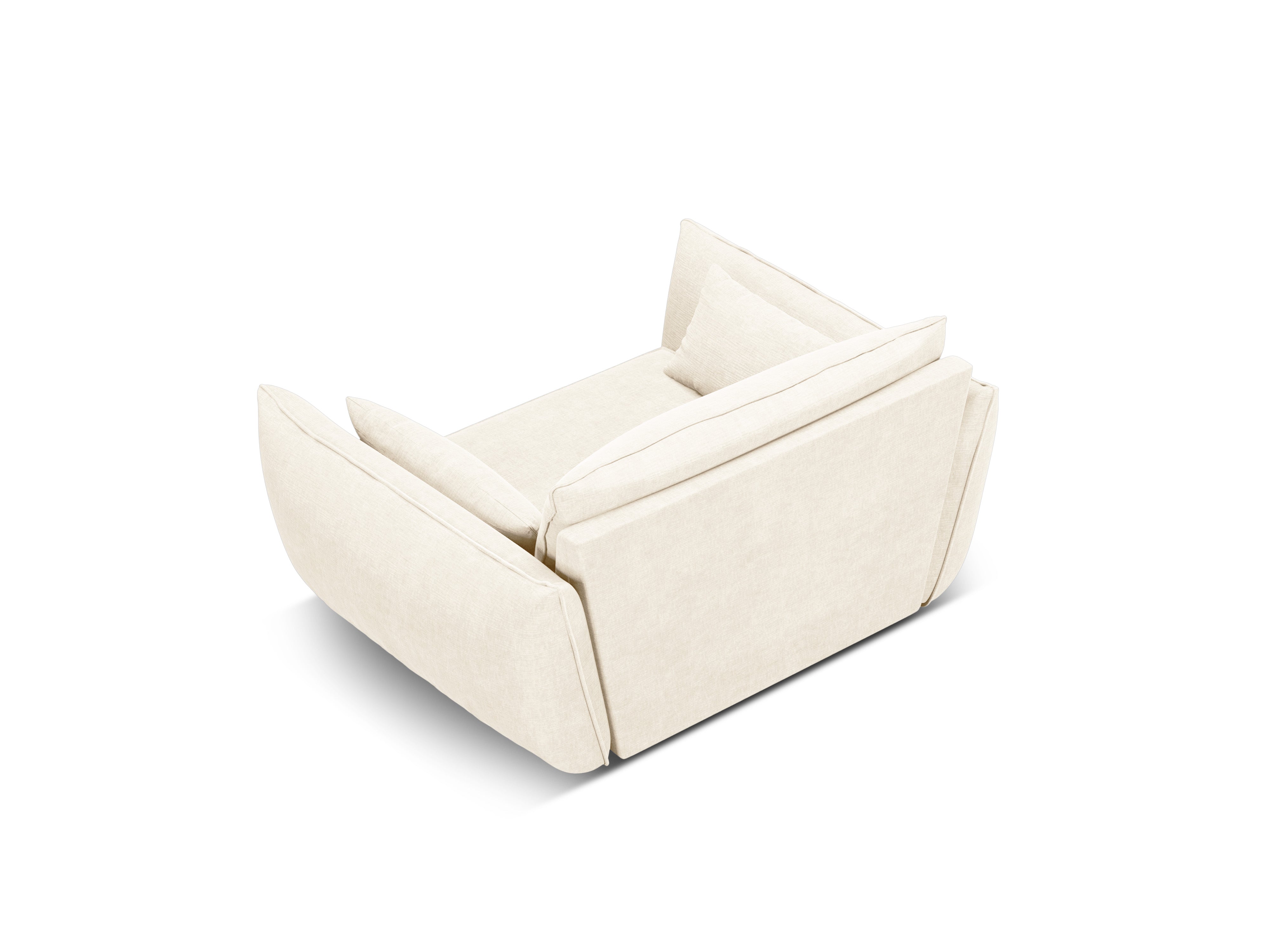 Sessel im hellen beige Szenil -Stoff