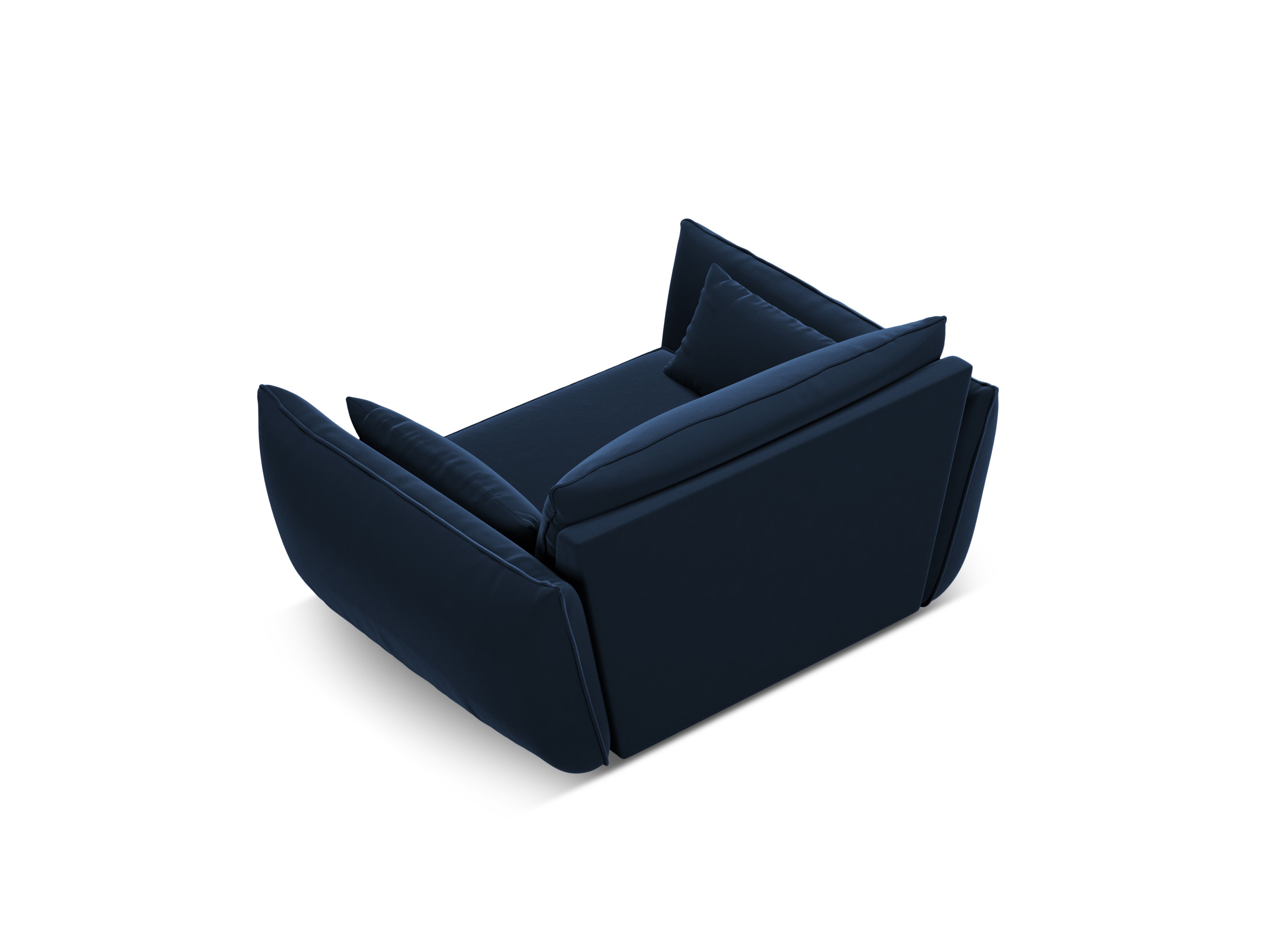 Vanda Marine Blue Samt Sessel
