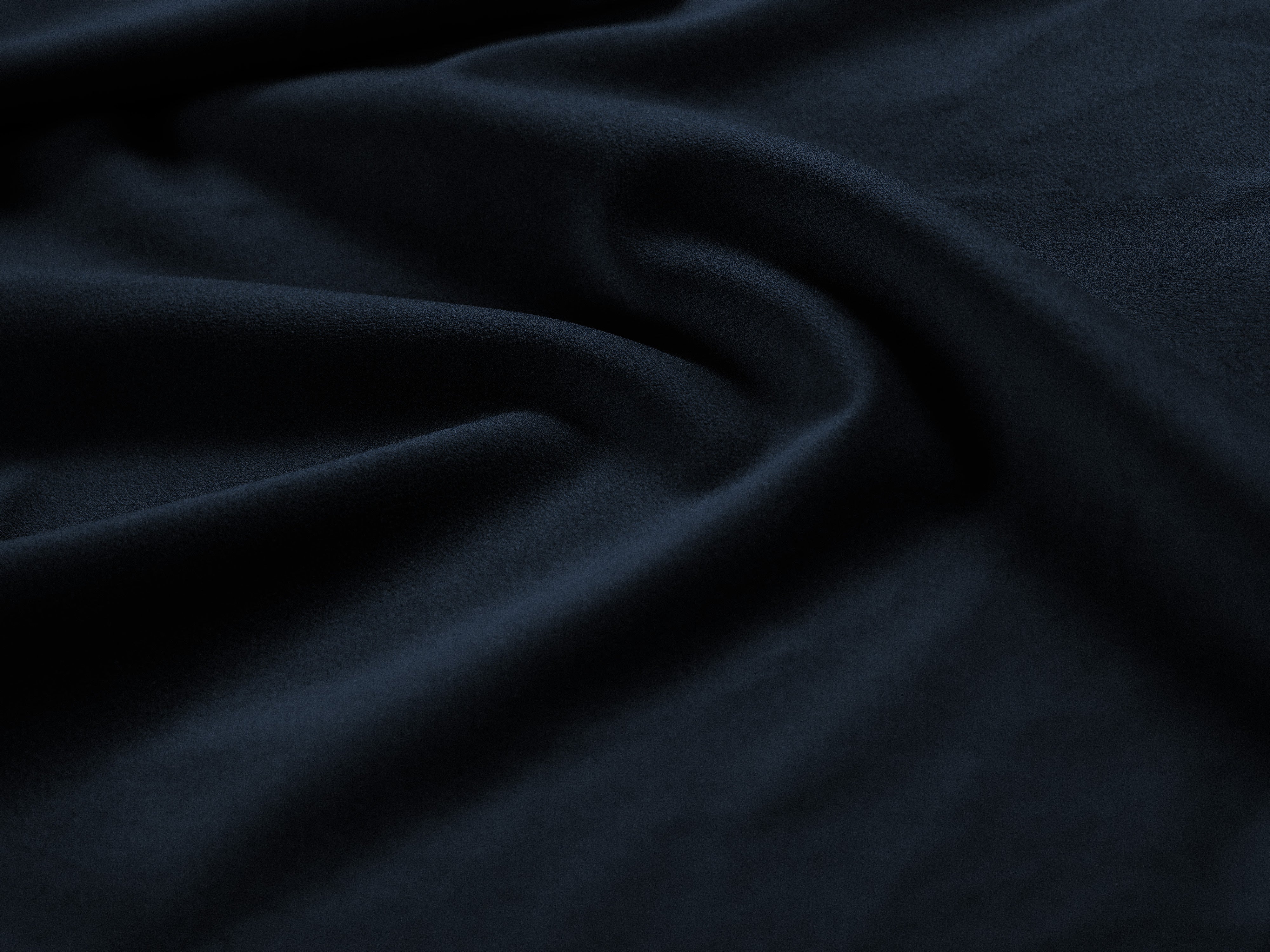 Samt-Ecksofa 3-sitzig rechts AGAVE marineblau