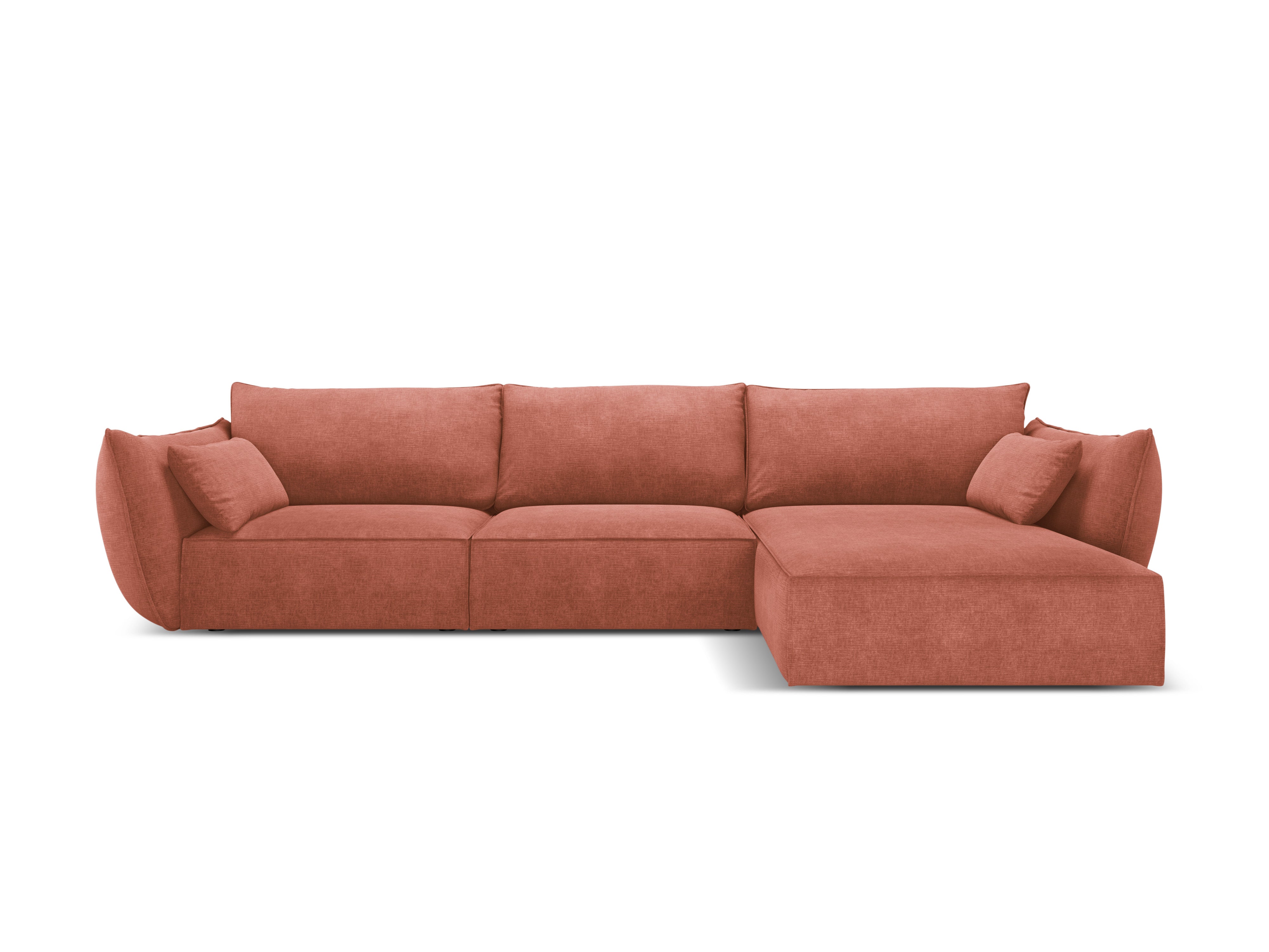 Eine Ecke im Szenil-Stoff rechtsseitig 4-Personen Vanda Terracotta