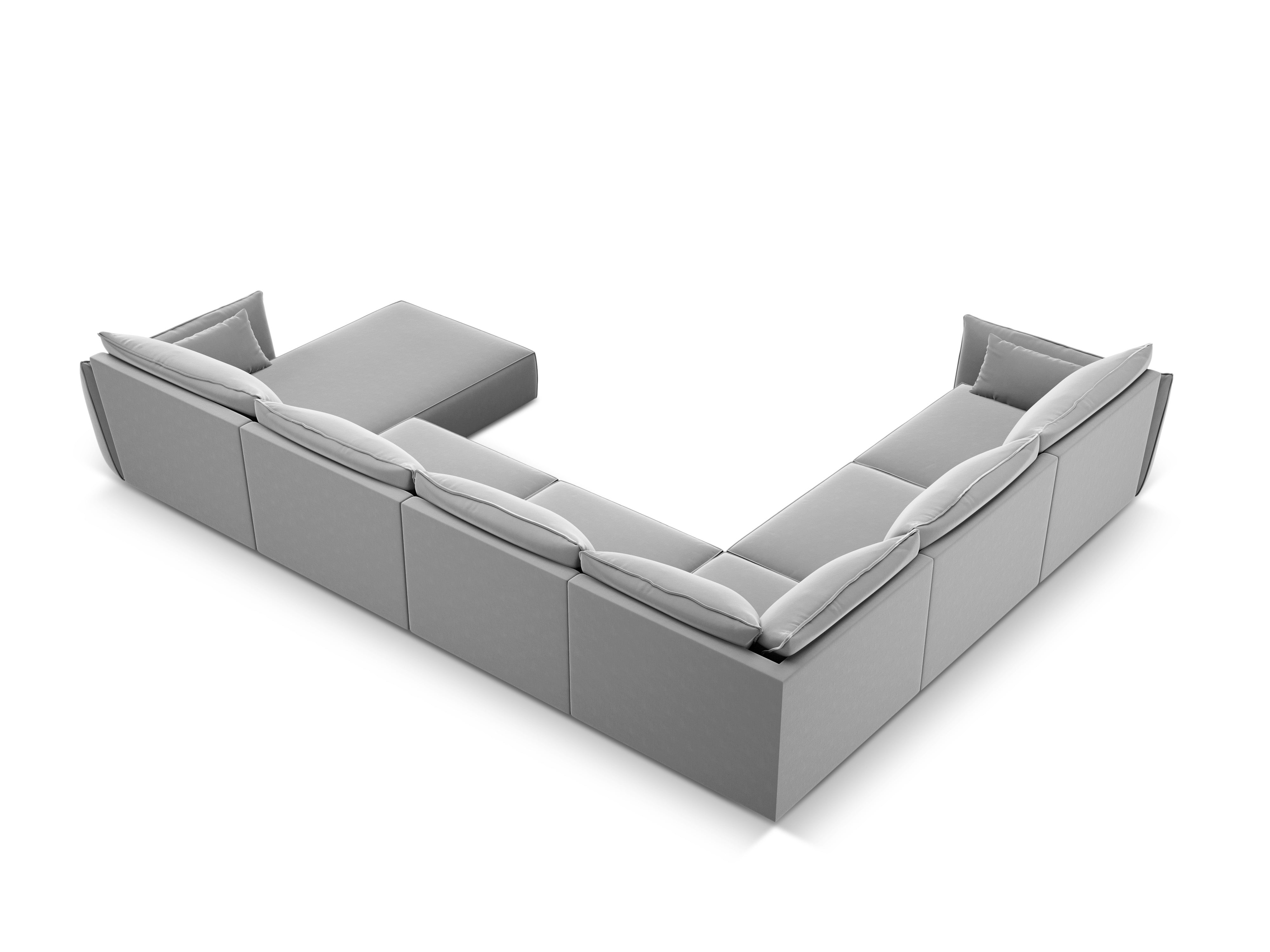 Vanda Grey Velvet Panorama -Ecke