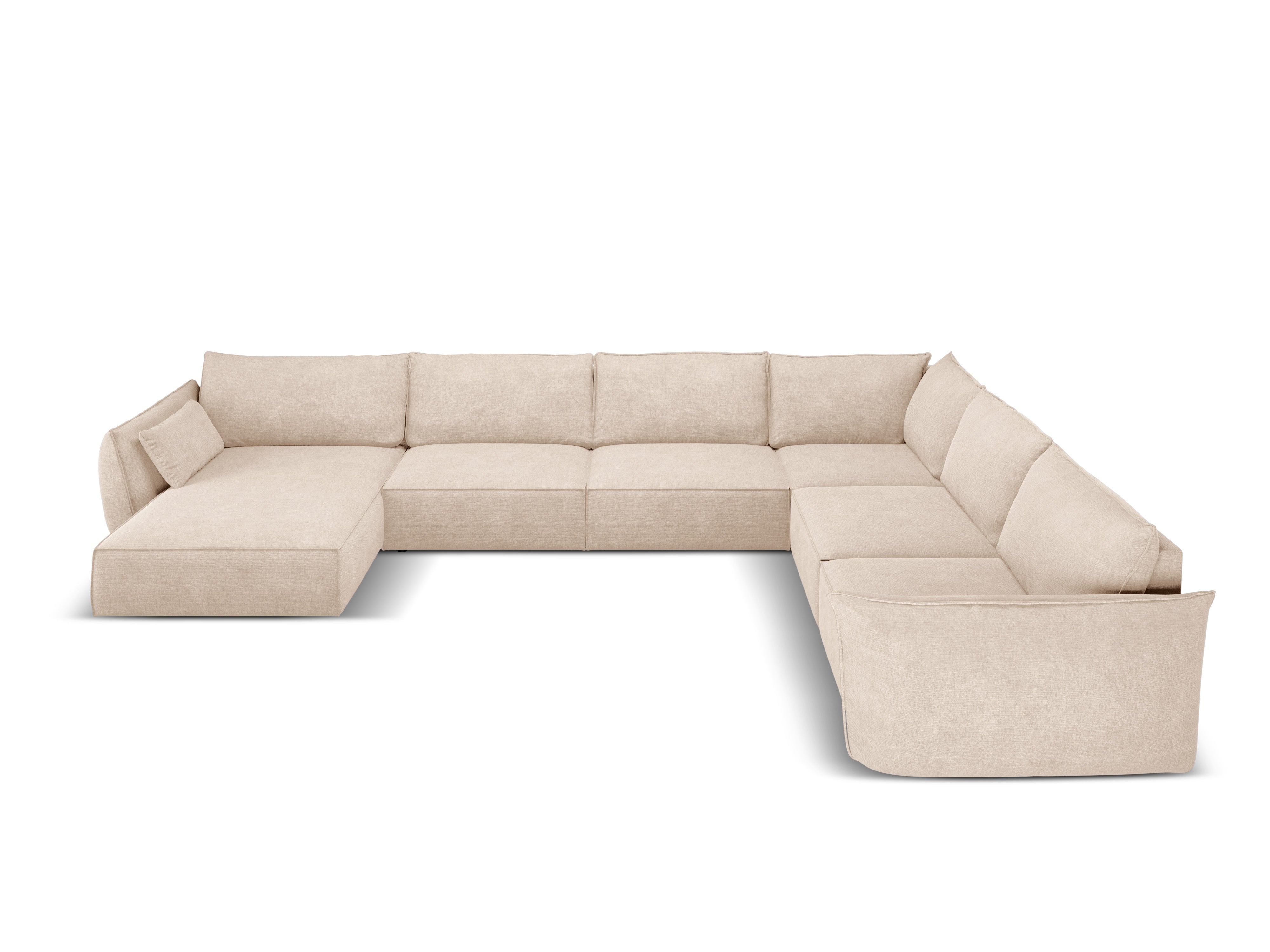 Panorama -Ecke im Szenil -Stoff rechts -Vanda Beige
