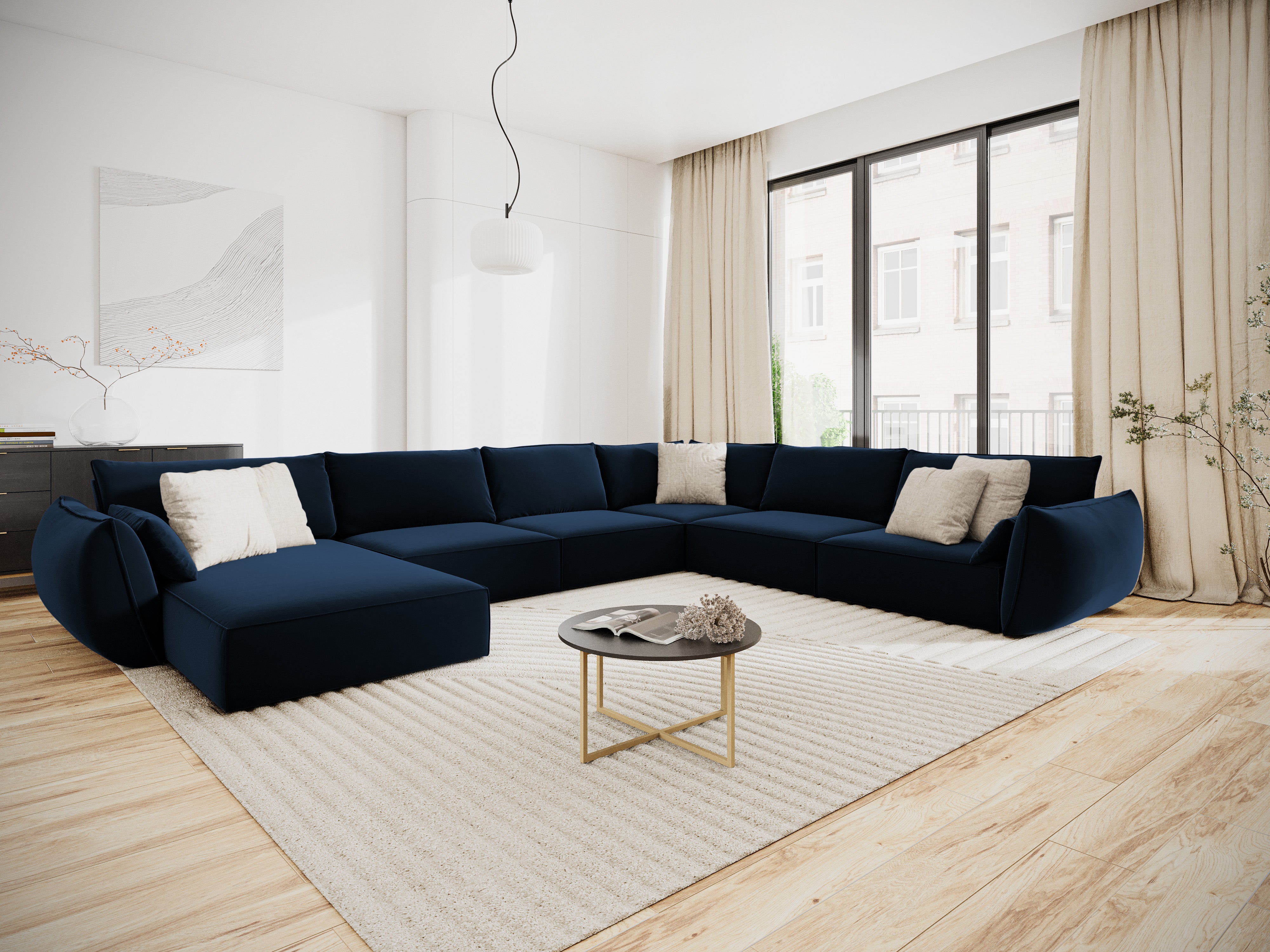 Vanda Marine Blue Velvet Panorama -Ecke