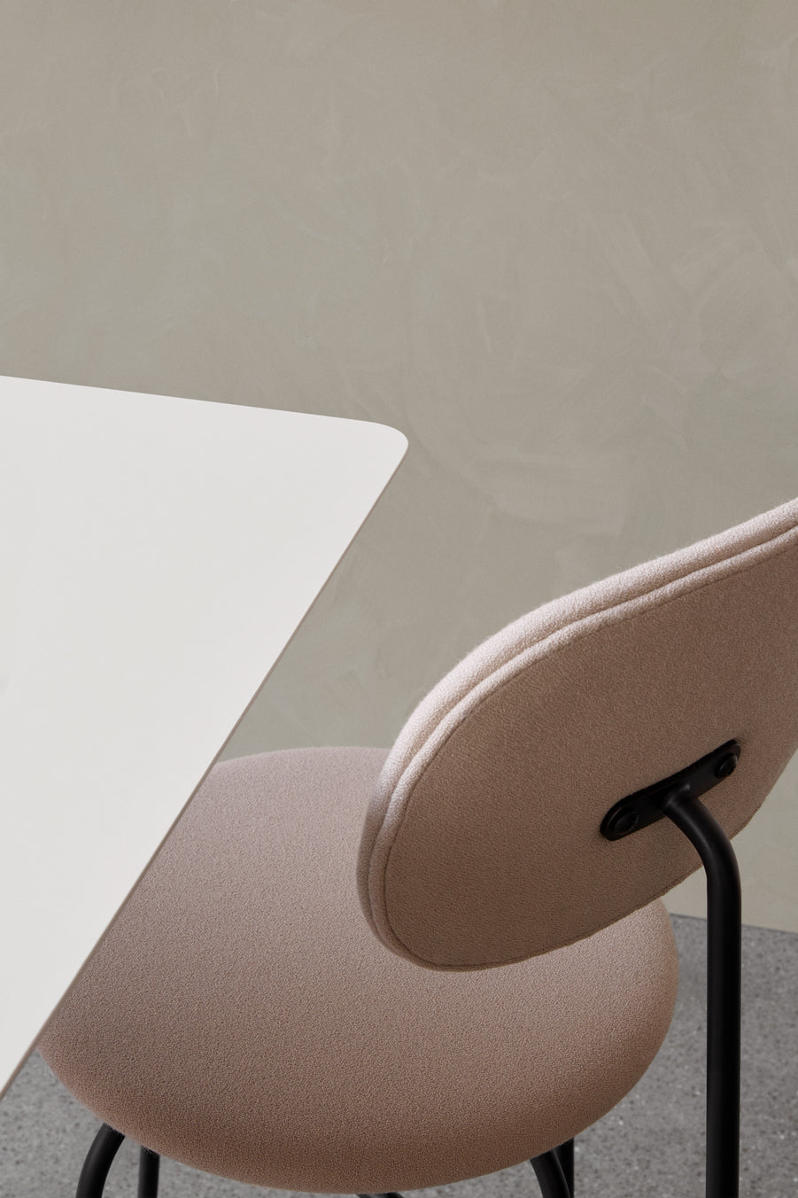 AFTEROOM PLUS upholstered stool black