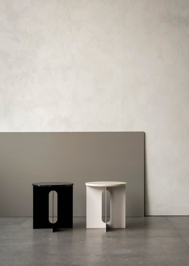 ANDROGYNE side table black marble