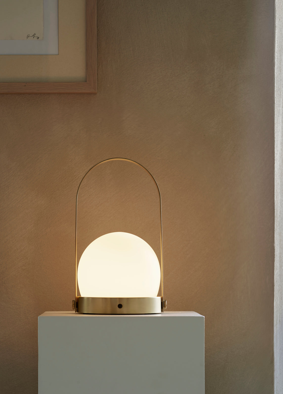 Tragbare Lampe CARRIE poliertes Messing