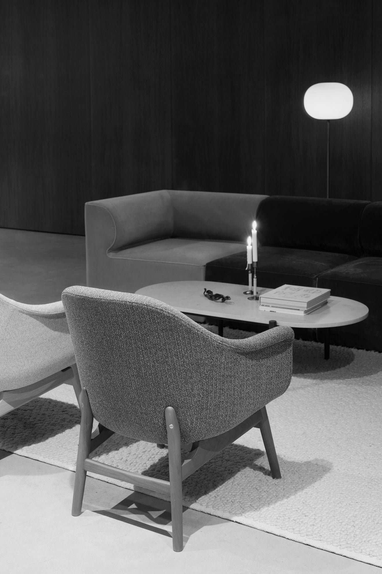 Stehlampe JWDA roter Travertin