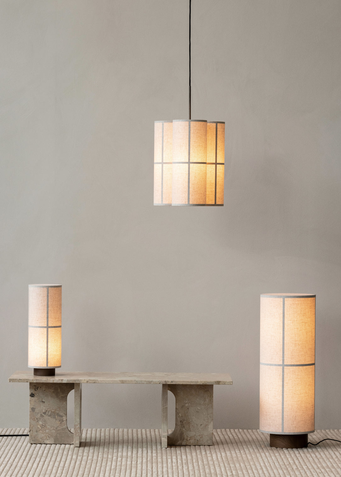 HASHIRA table lamp with an ash base