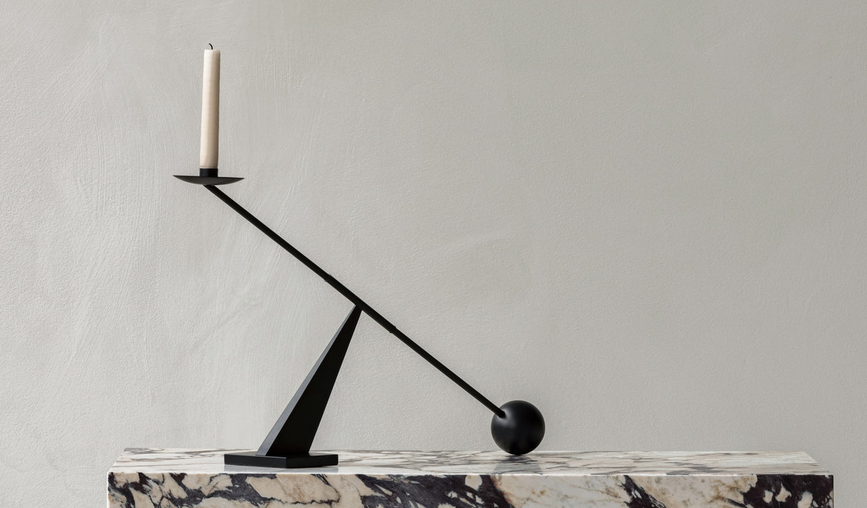 Kerzenhalter INTERCONNECT brüniertes Messing