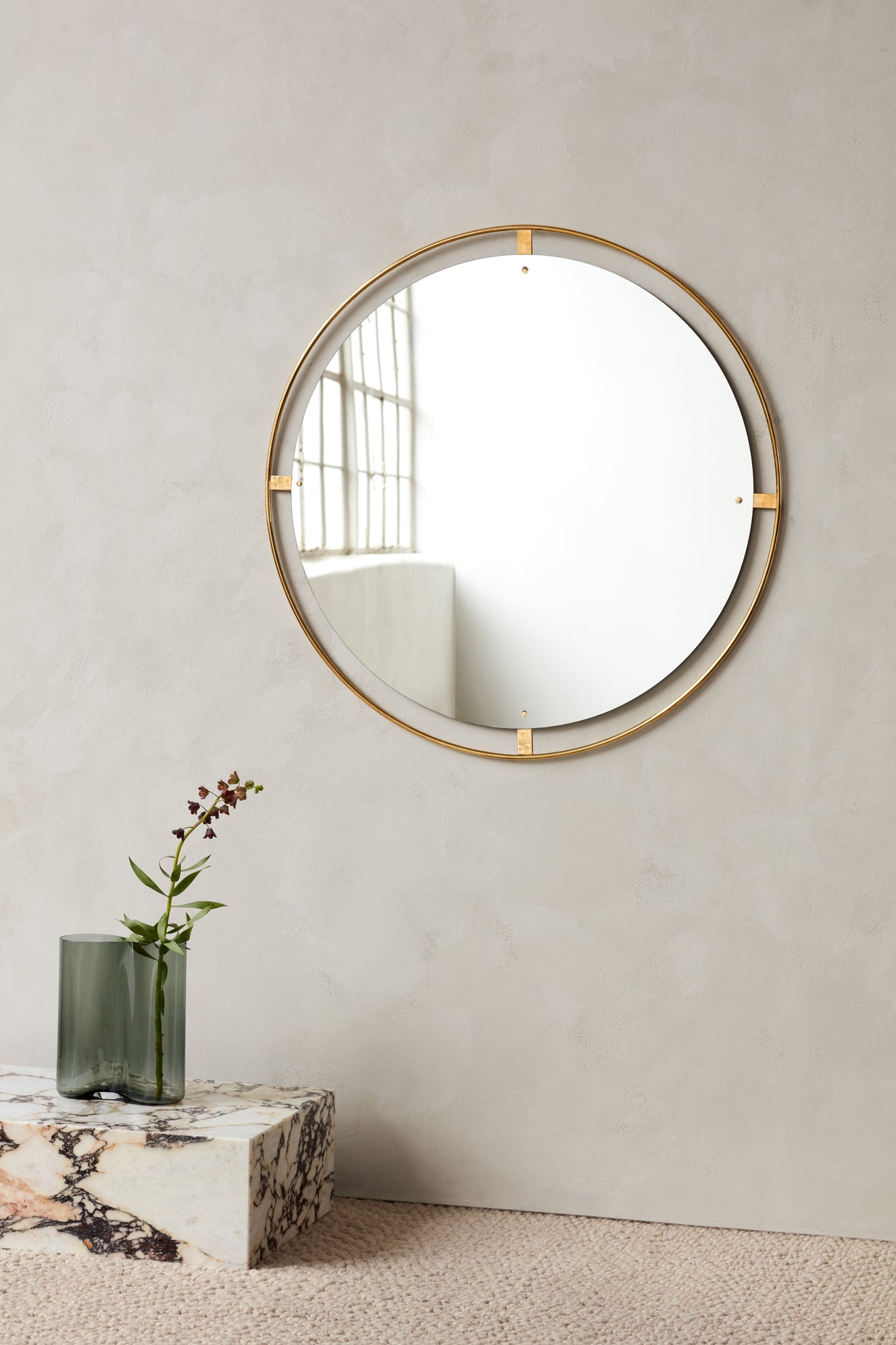 Couchtisch PLINTH brauner Marmor