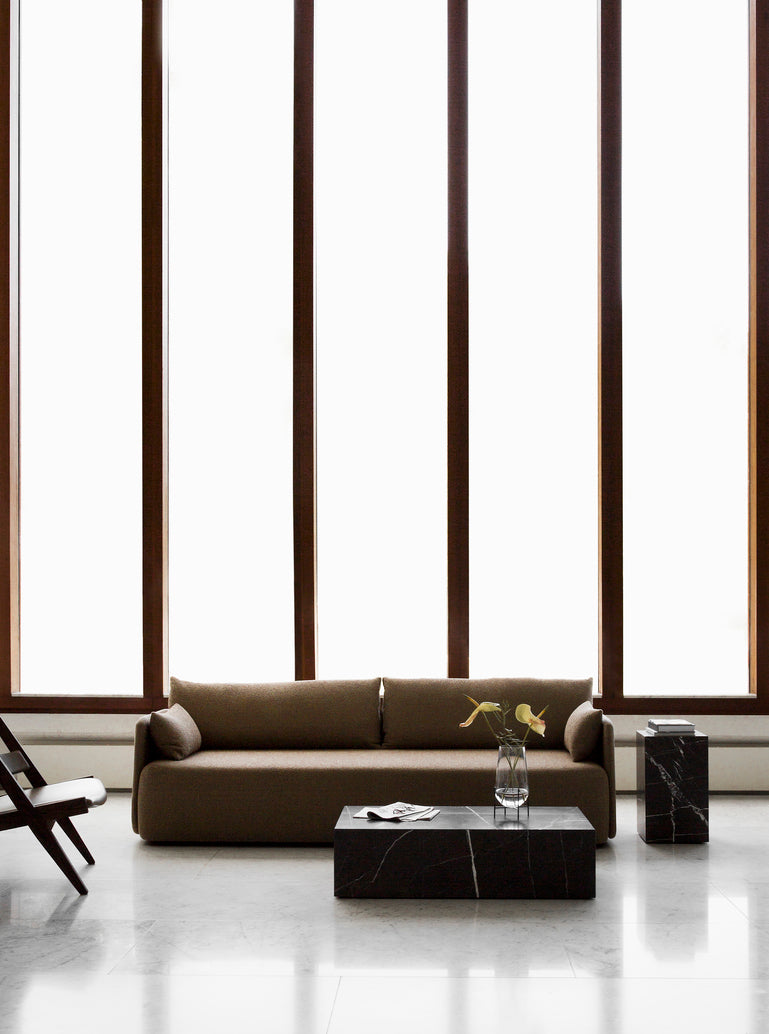 Couchtisch PLINTH brauner Marmor