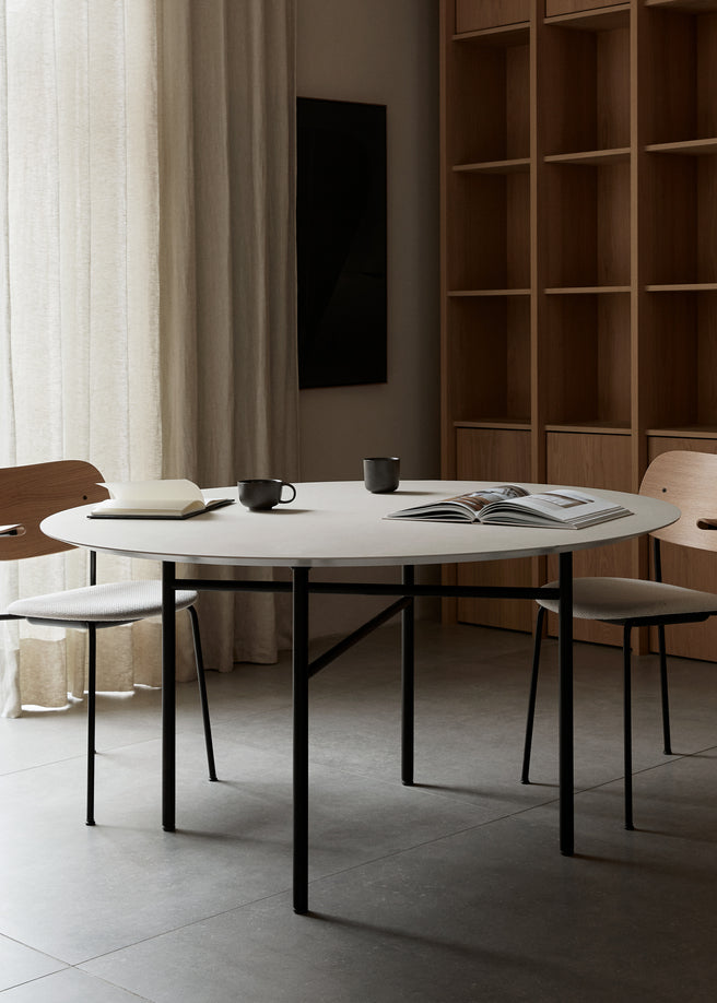 CO Chair with Oak Veneer and Black Base