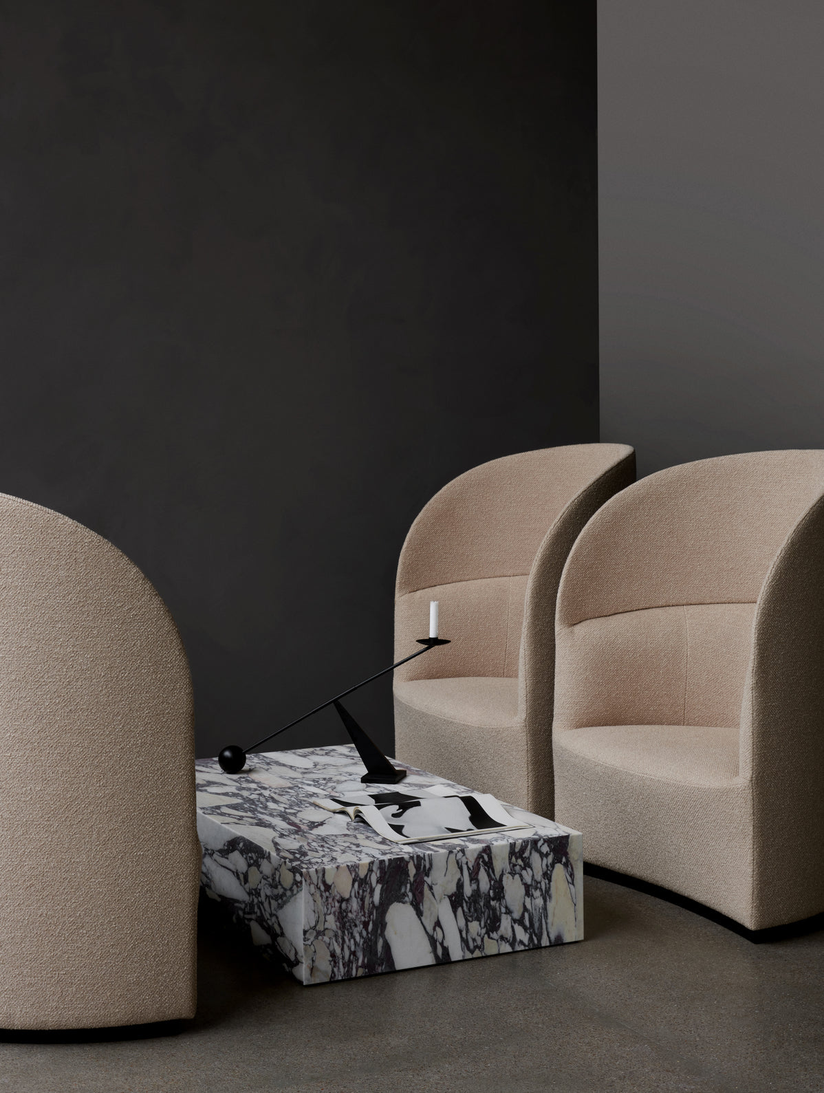 Kerzenhalter INTERCONNECT brüniertes Messing