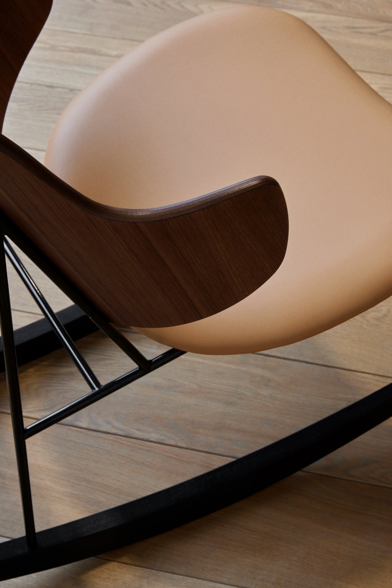PENGUIN beige rocking chair