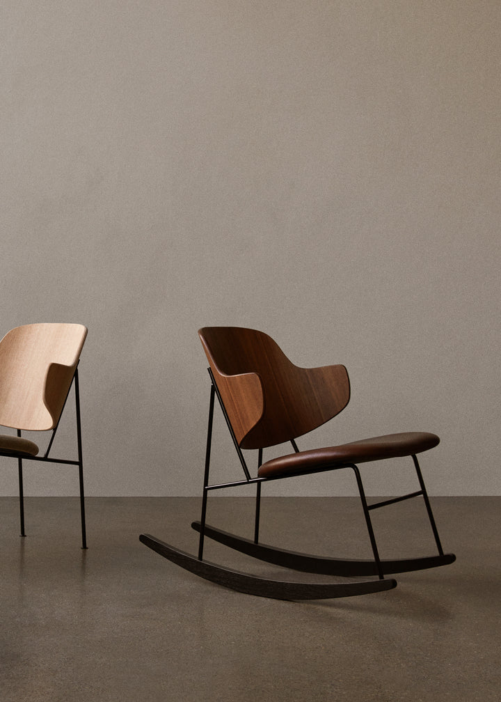 PENGUIN rocking chair walnut veneer
