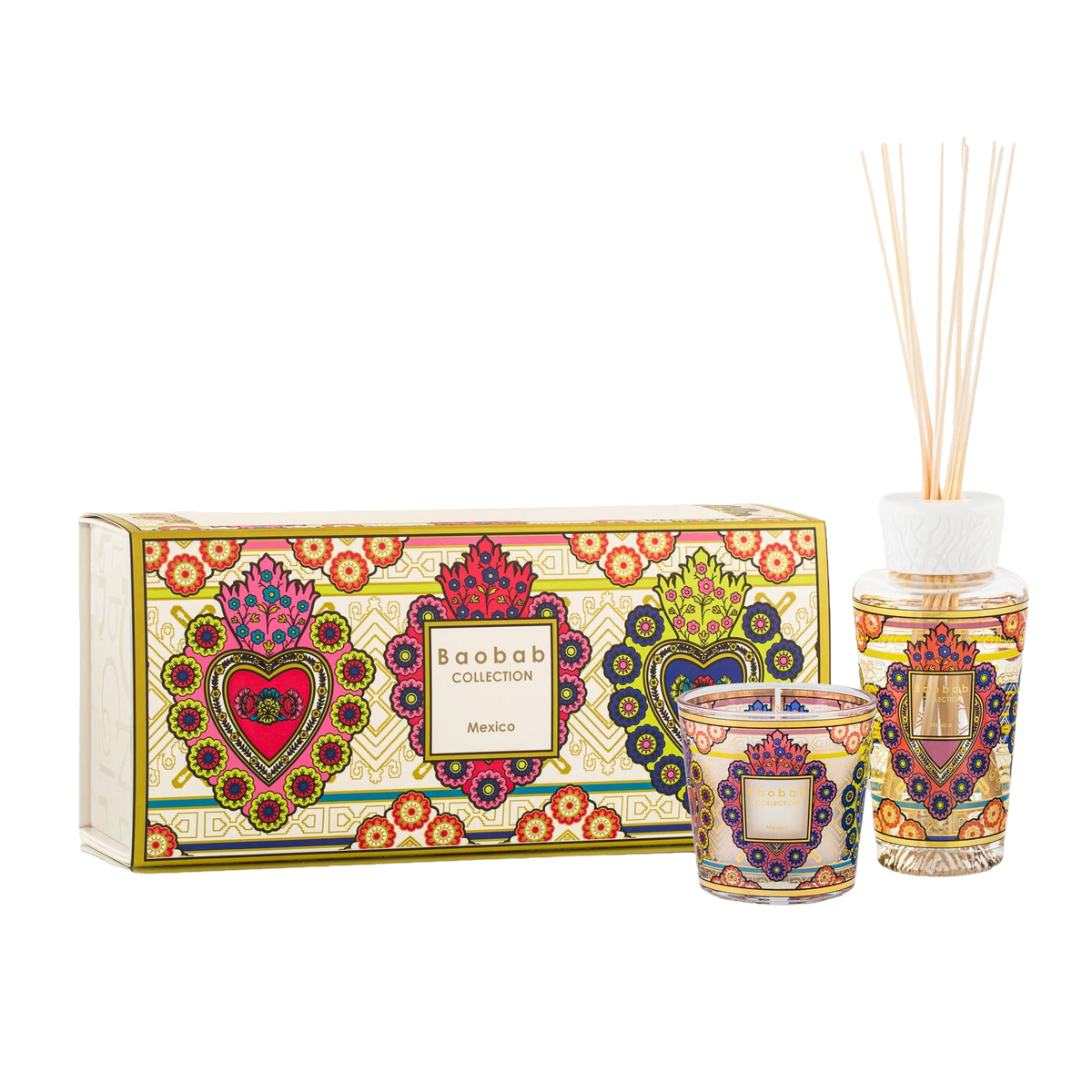 Geschenkset MY FIRST BAOBAB MEXICO Kerze und Diffusor