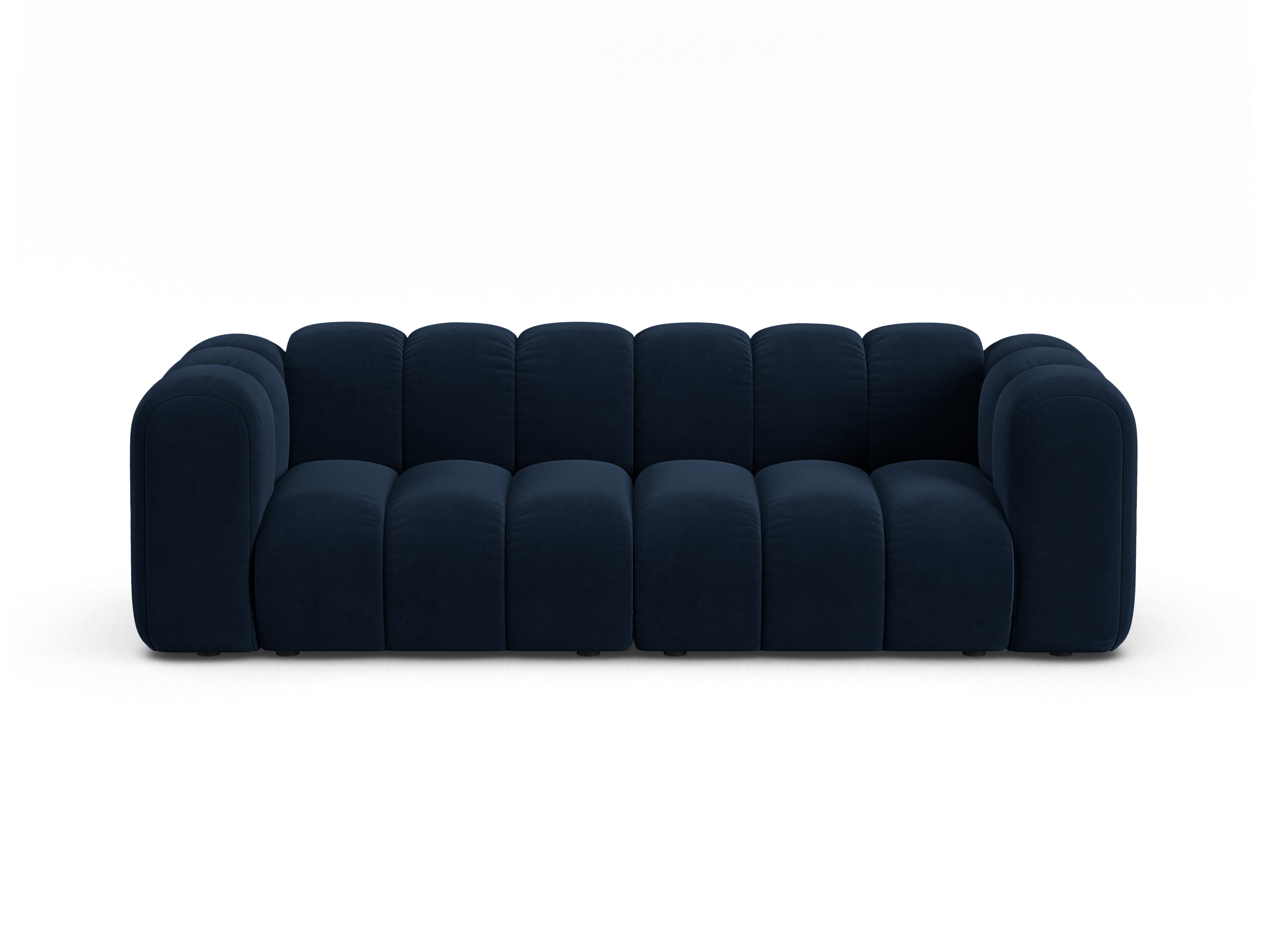 Samtsofa 3-sitzig LUPINE marineblau