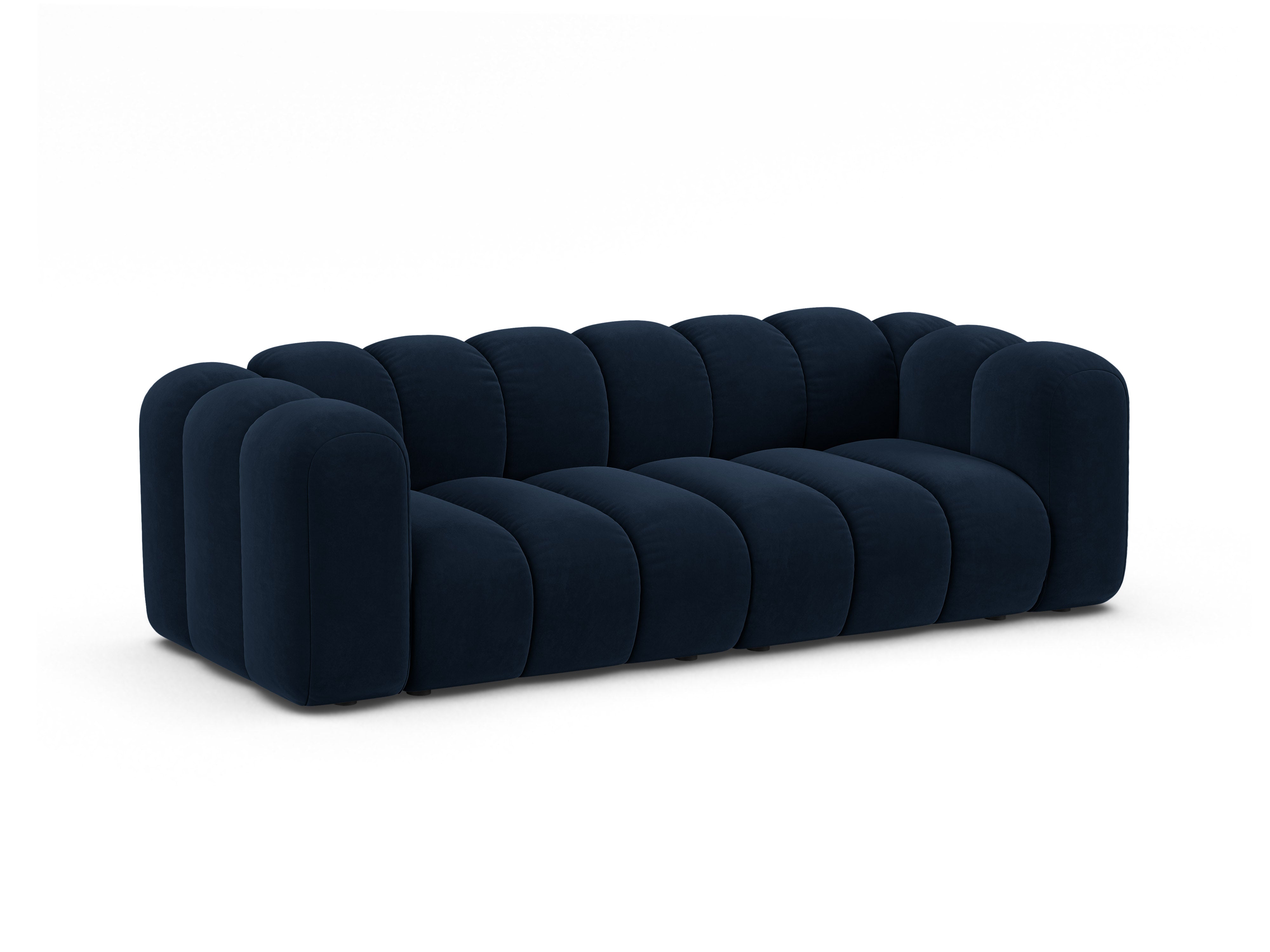 Samtsofa 3-sitzig LUPINE marineblau